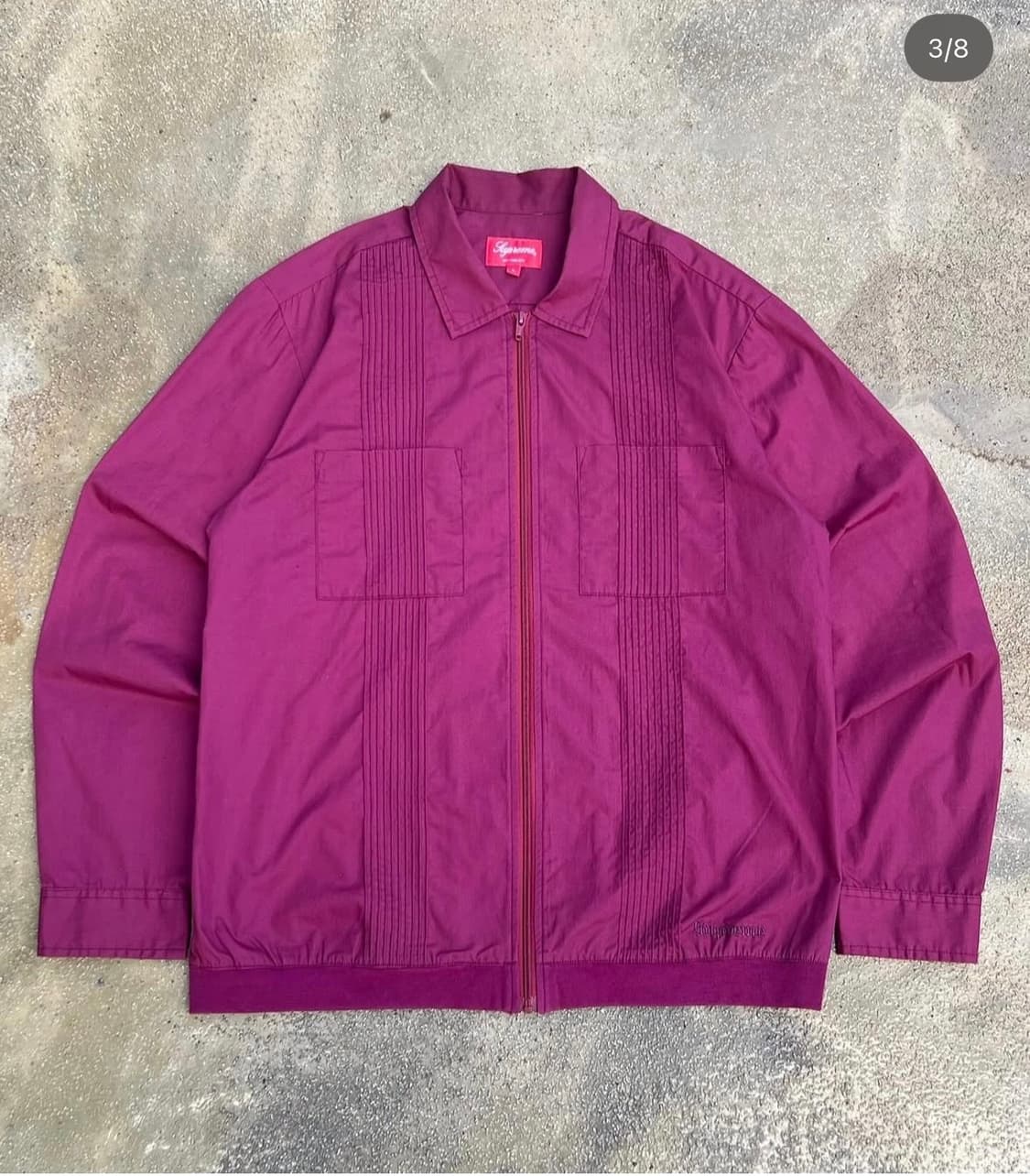 슈프림 18FW 핀턱 셔츠 집업 자켓  상품이미지1