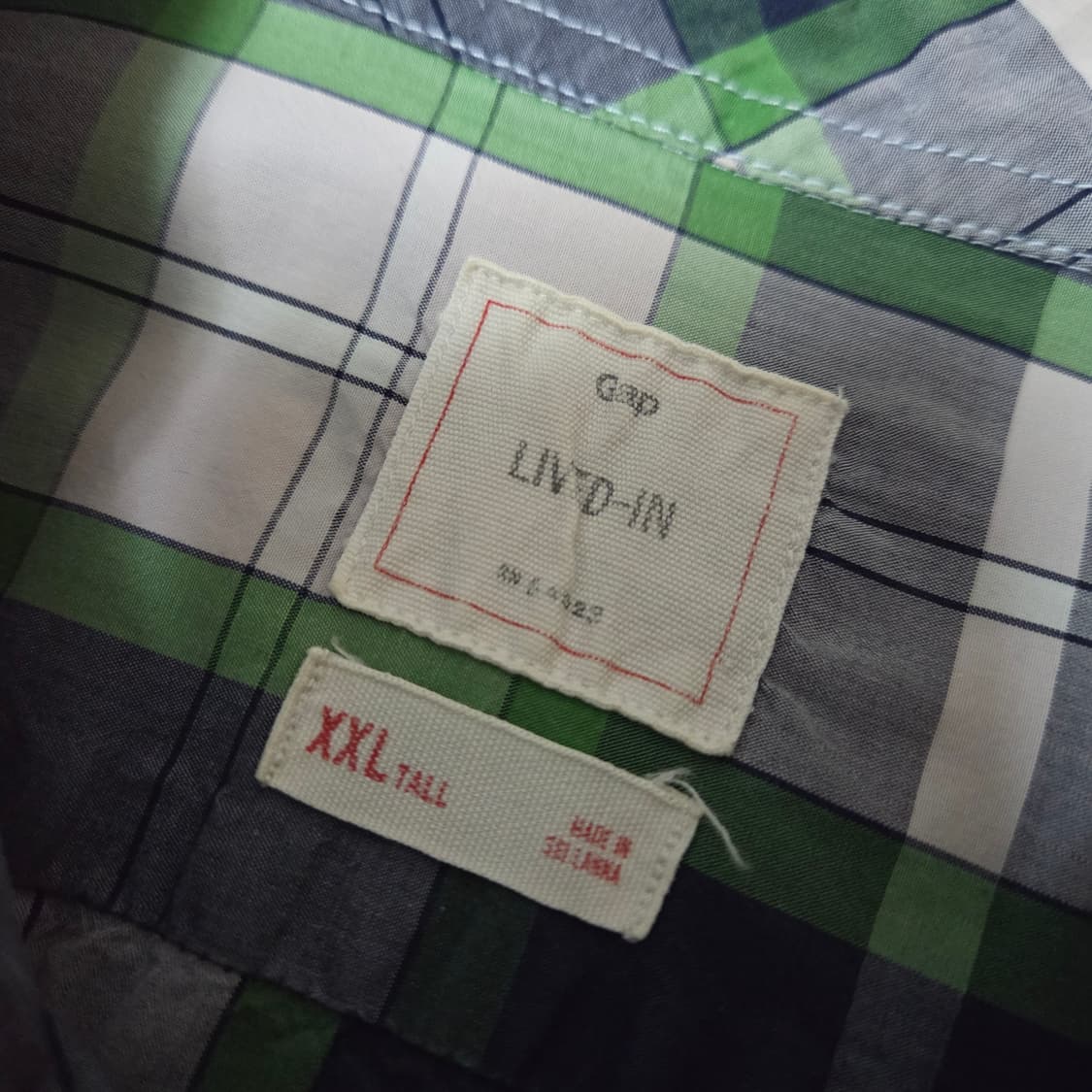 갭 리브드인 빈티지 체크셔츠 상품이미지3