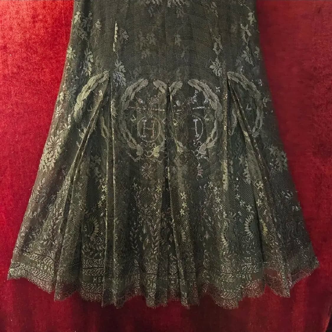 (국내매장)에르메스 시그니쳐로고 시스루 롱 스커트 36size 상품이미지3