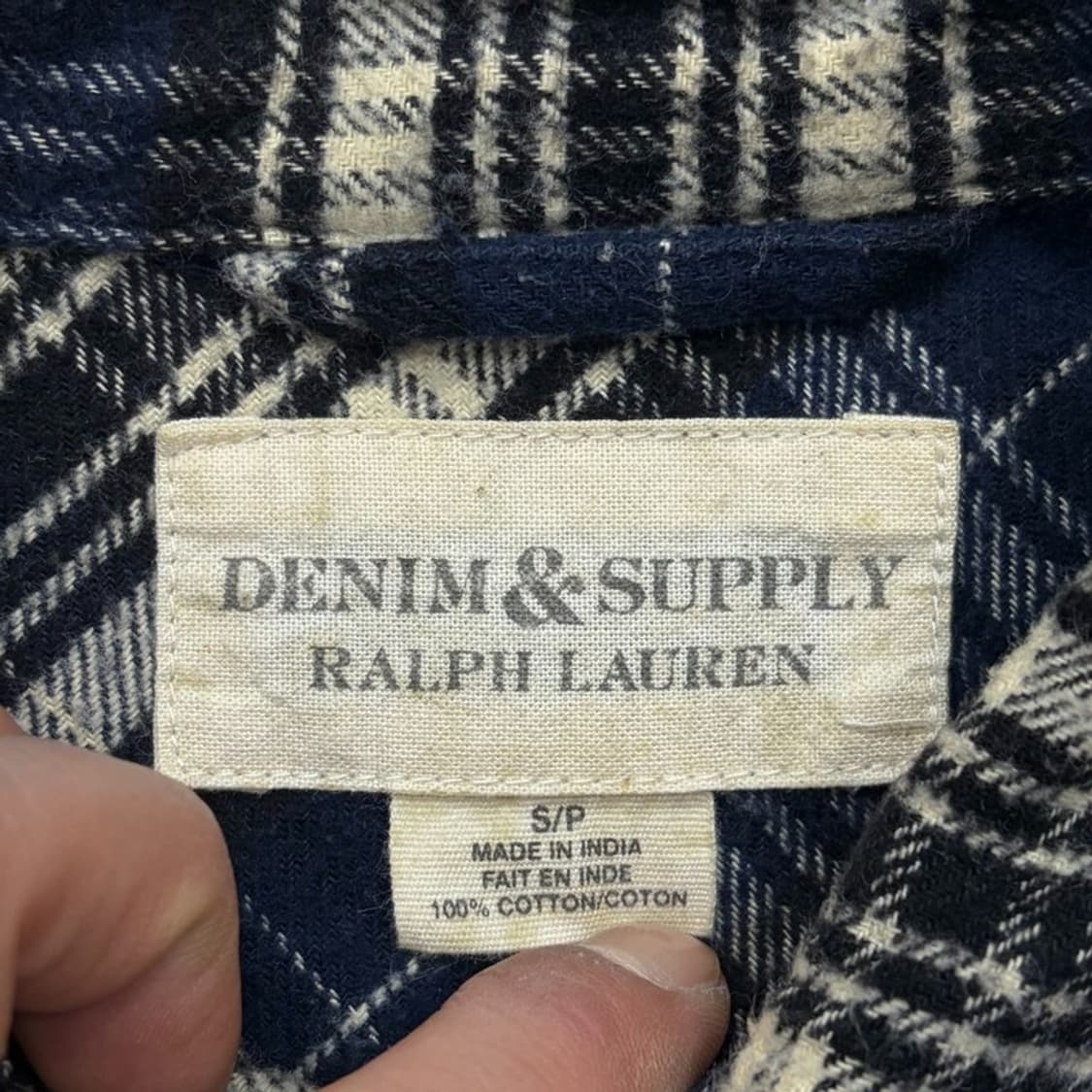 데님앤서플라이랄프로랜 체크 셔츠 v2737 상품이미지7