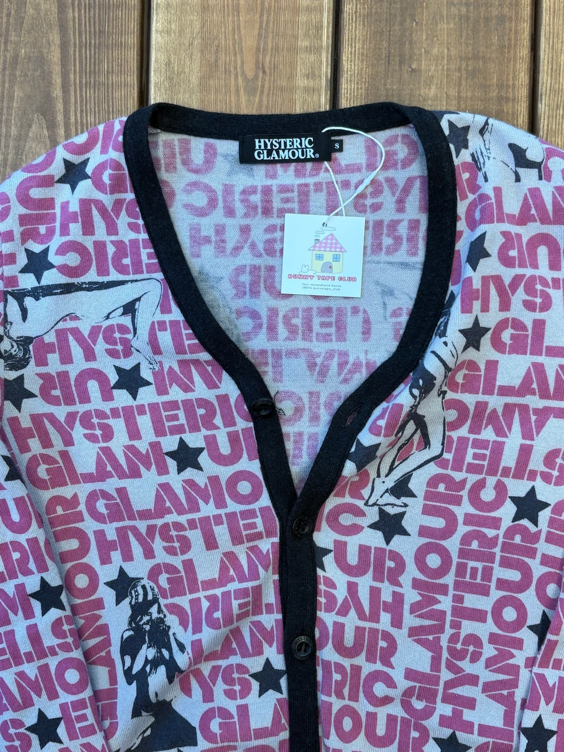 히스테릭글래머 핑크 스타 가디건 상품이미지7