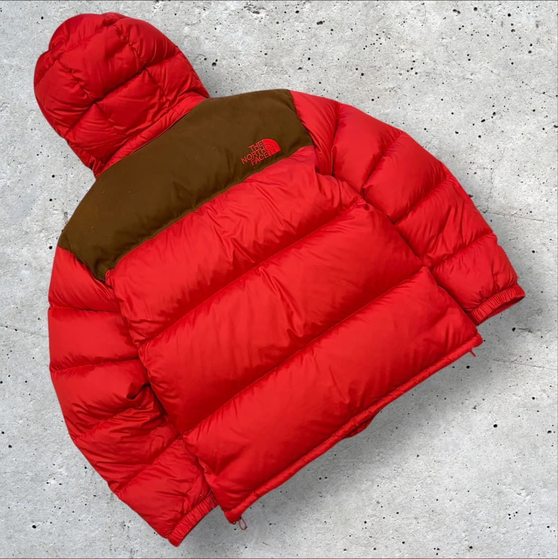 [100] 노스페이스 화이트라벨 마르코 눕시 패딩 레드 브라운 B396 상품이미지2