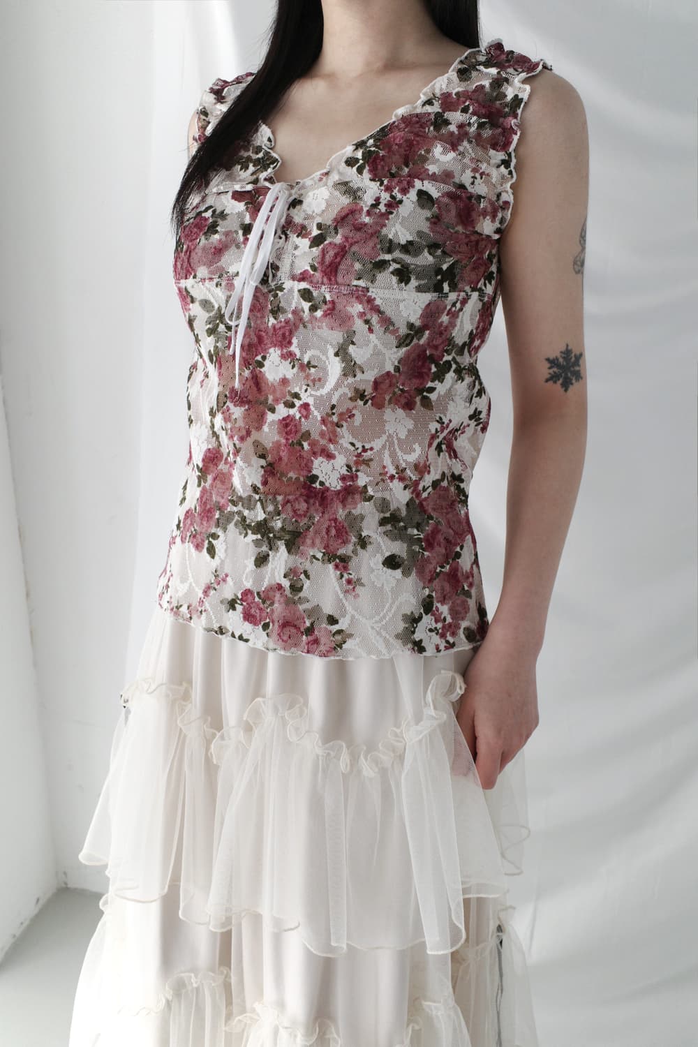 lace flower sleeveless  상품이미지6