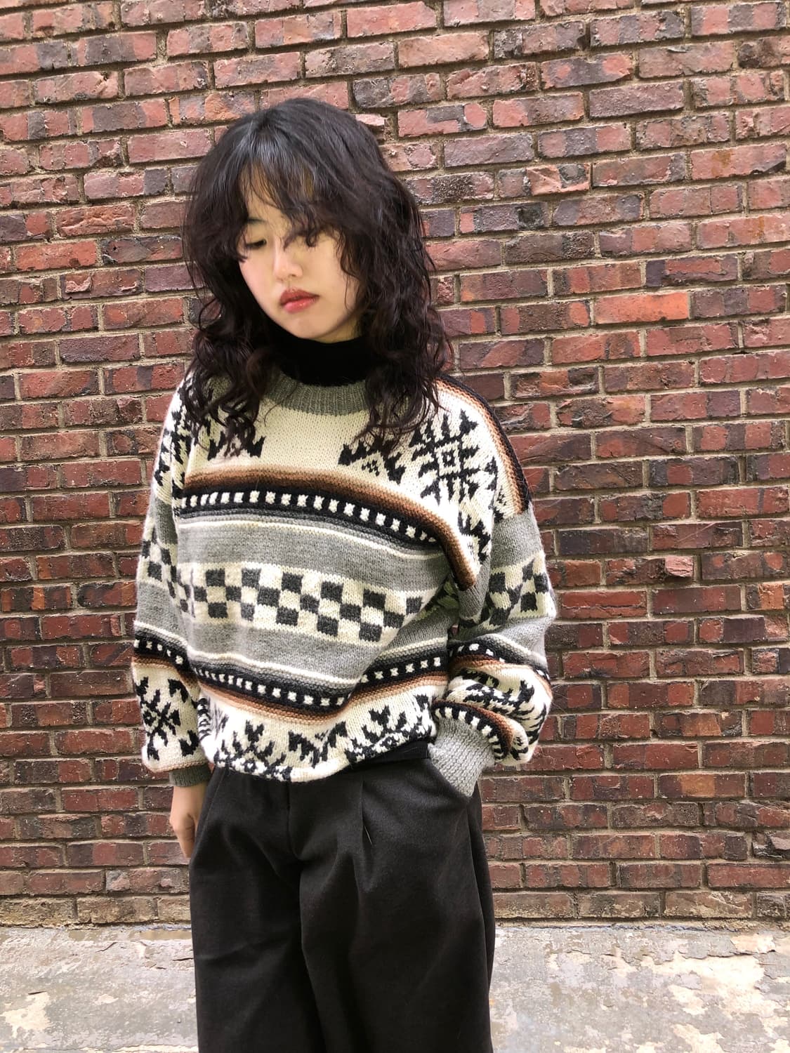 Alpaca wool 100% handmade knit 상품이미지1