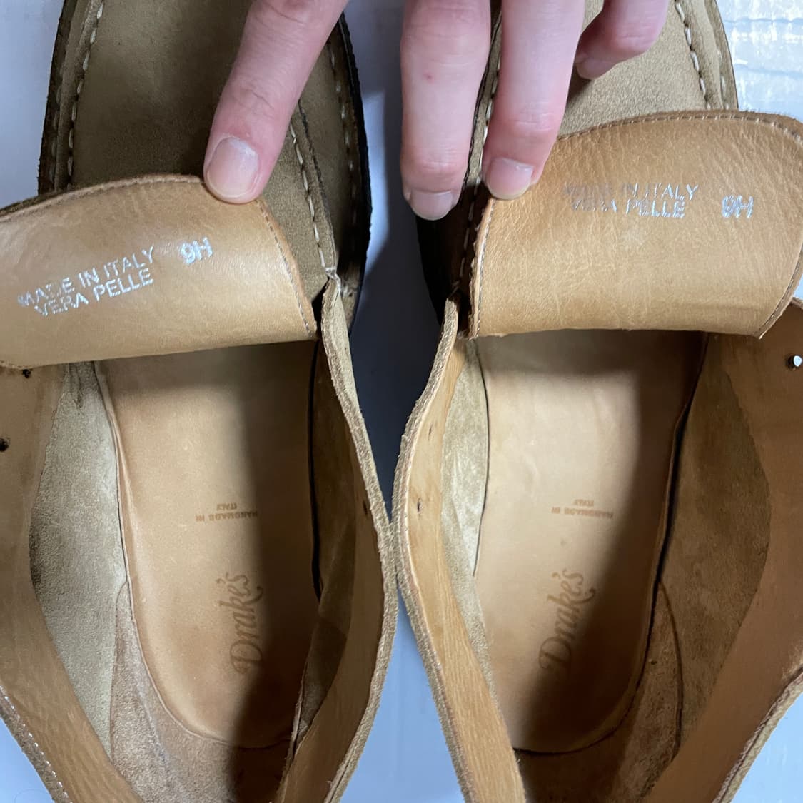 드레익스 크로스비 스웨이드 목토 언라인드 부츠 UK9 베이지 상품이미지6