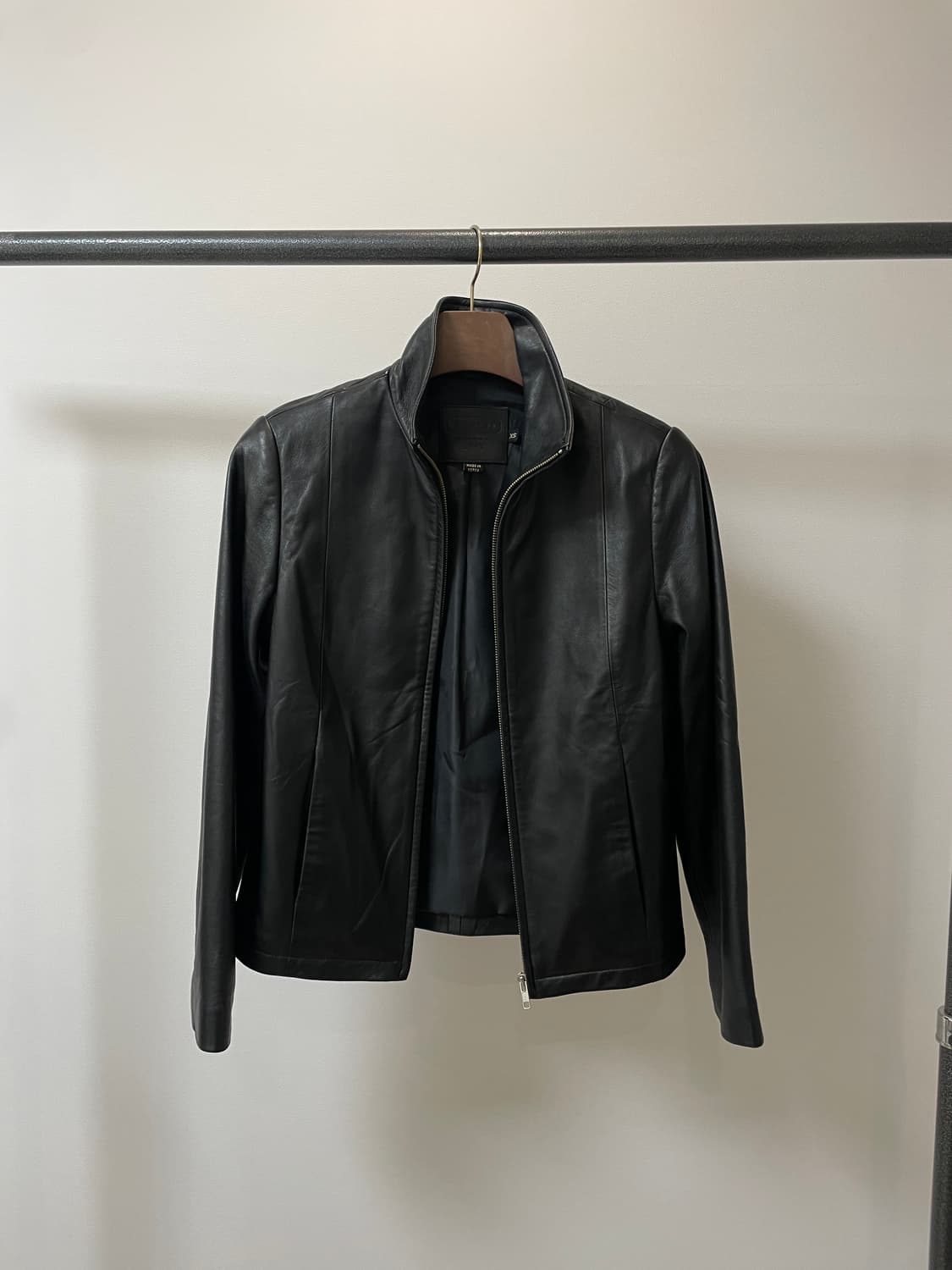 (XS) Coach 코치 싱글 라이더 램스킨 양가죽 자켓 상품이미지2