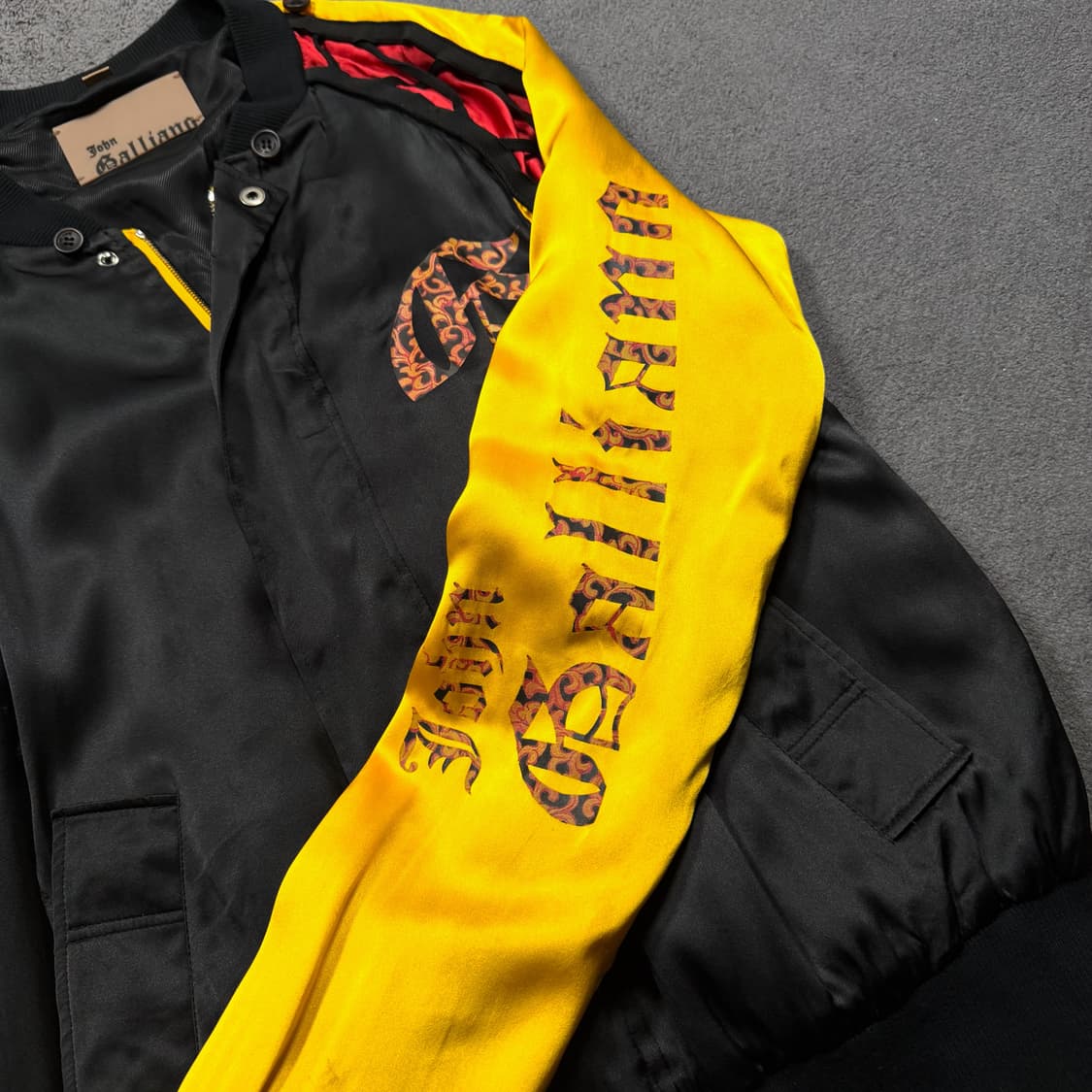 존 갈리아노 실크 블루종 자켓 상품이미지4