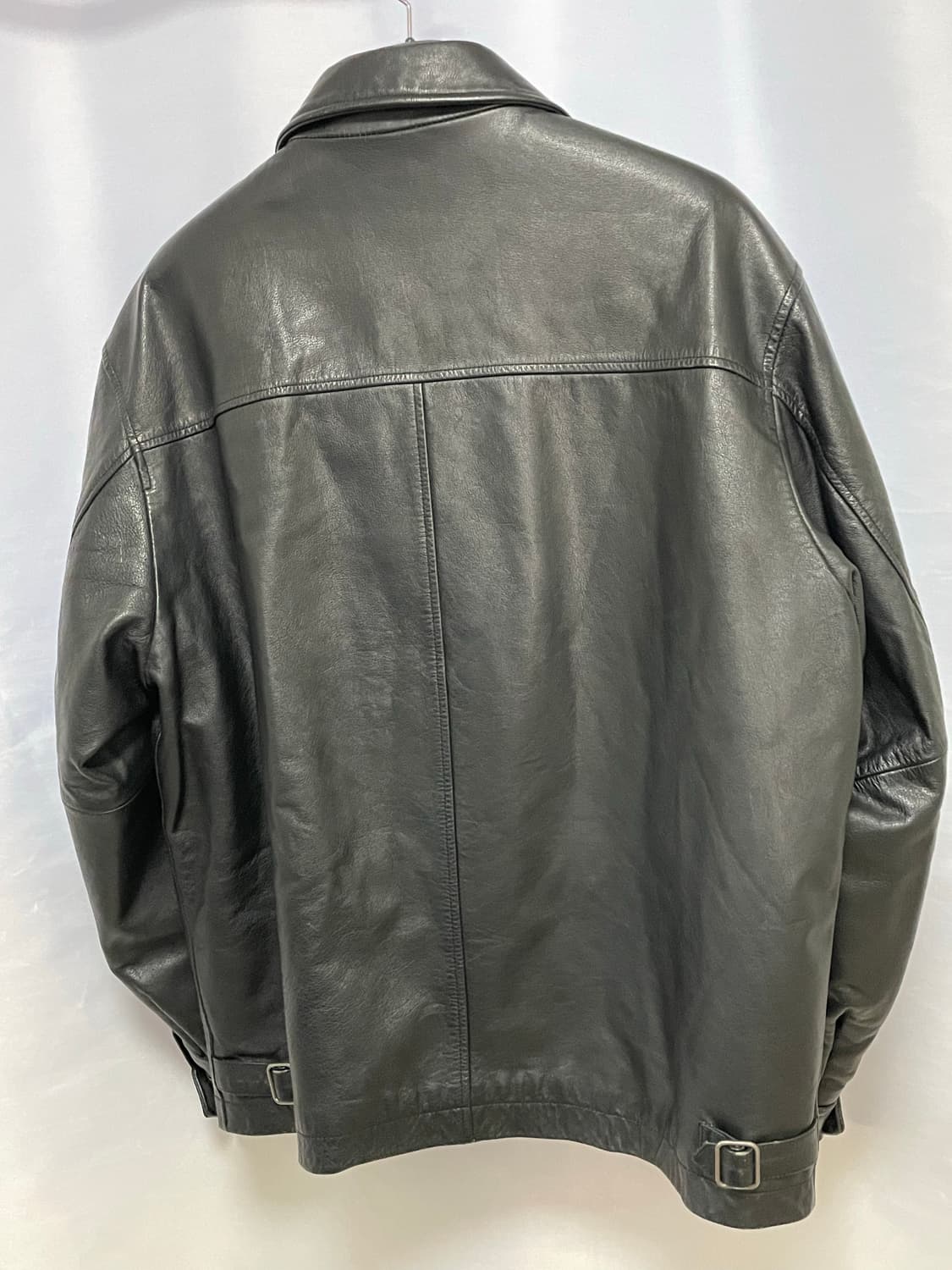 [D.O Archives] 90s 올드갭 레더 싱글 라이더자켓 블랙(L) 상품이미지2