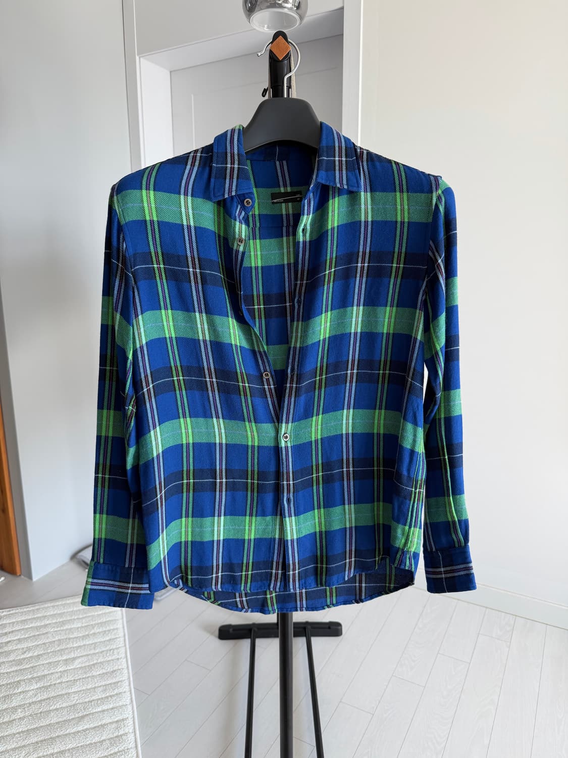 라드뮤지션 체크 플란넬 레이온 셔츠 made in Japan🇯🇵 상품이미지1