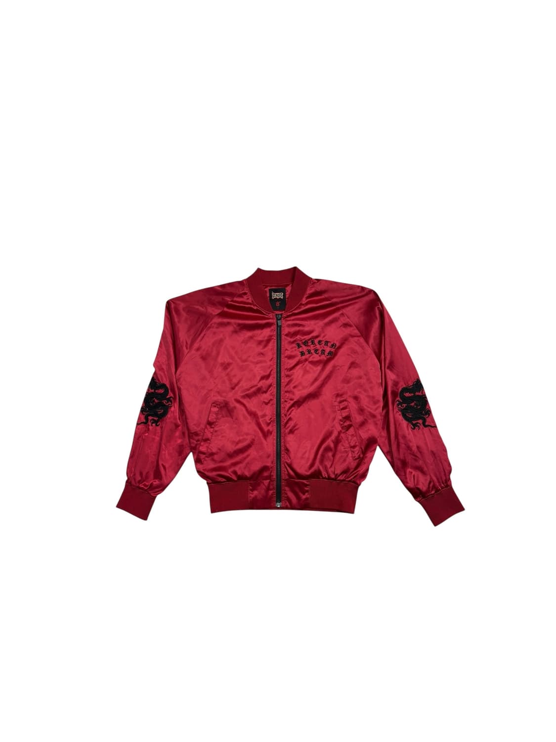 에잇세컨즈 지드래곤 용 자수 스카쟌 자켓 버건디 상품이미지1