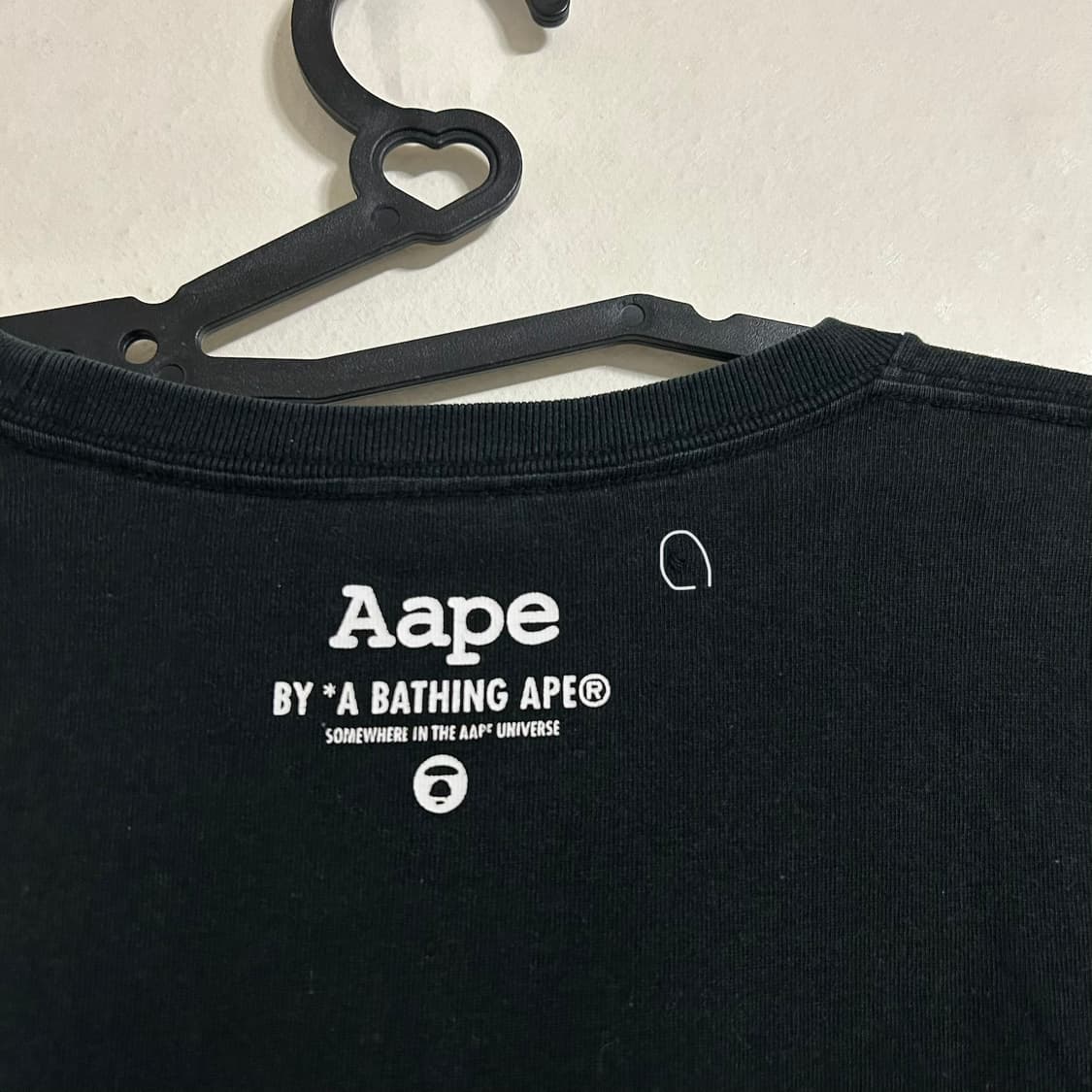 BAPE 베이프 에이프 나우 문페이스 반팔 티셔츠 블랙 XL  상품이미지7
