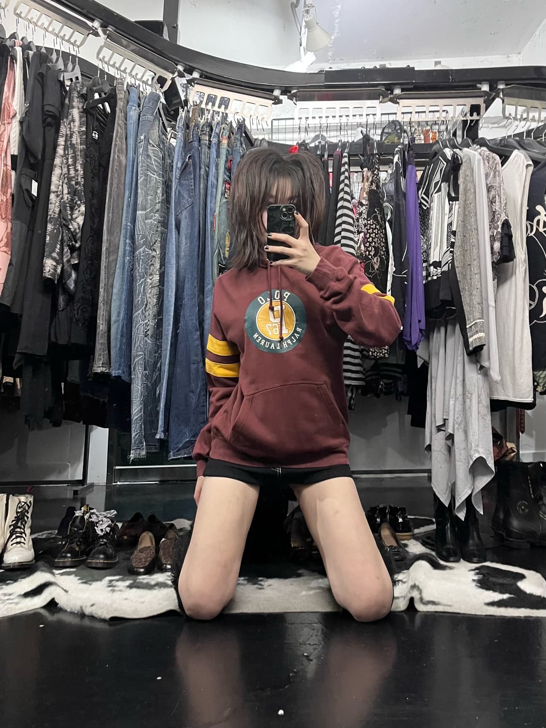 폴로 랄프로렌 프린팅 후드티 상품이미지1