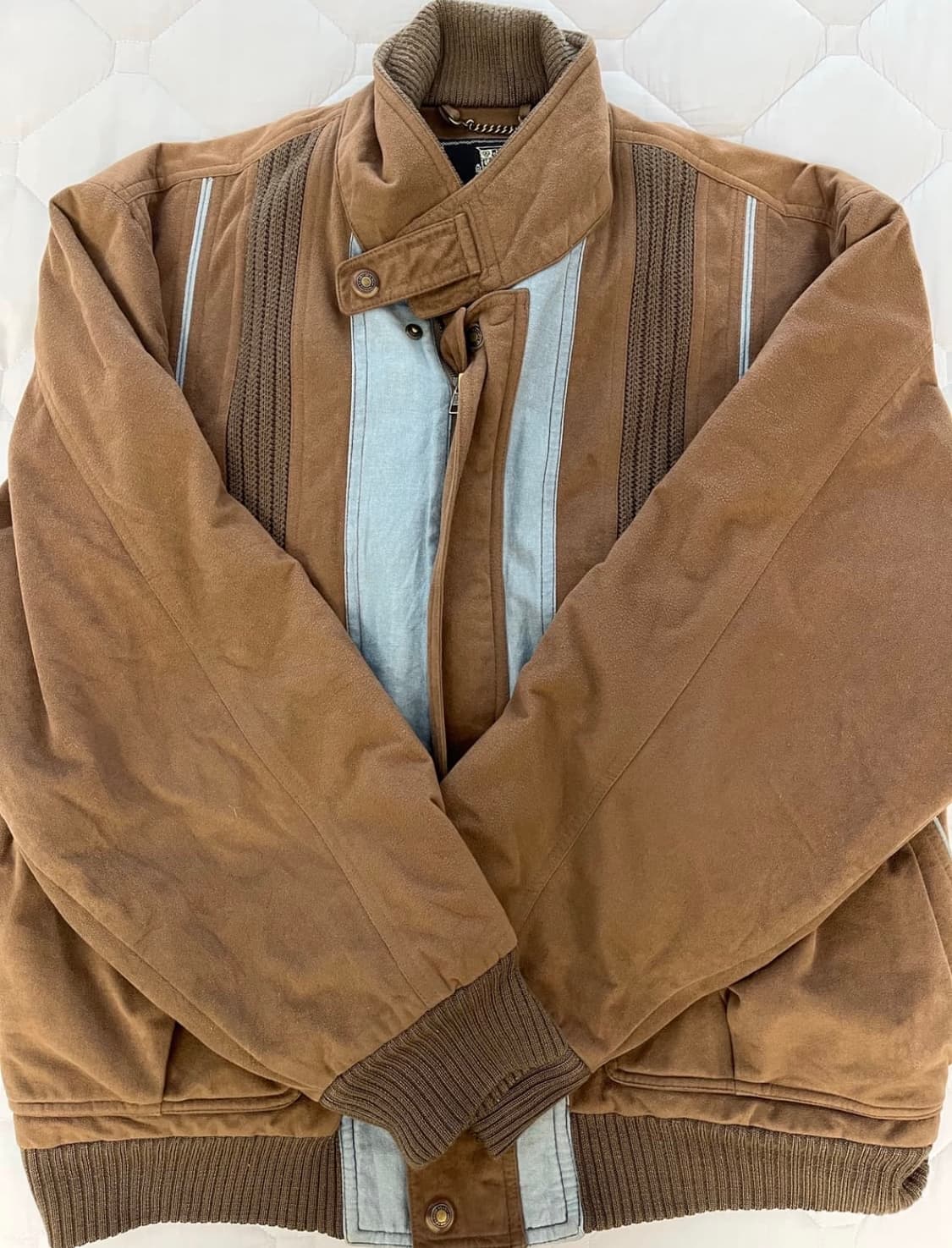 웨스턴 봄버자켓 하이넥 점퍼 상품이미지1