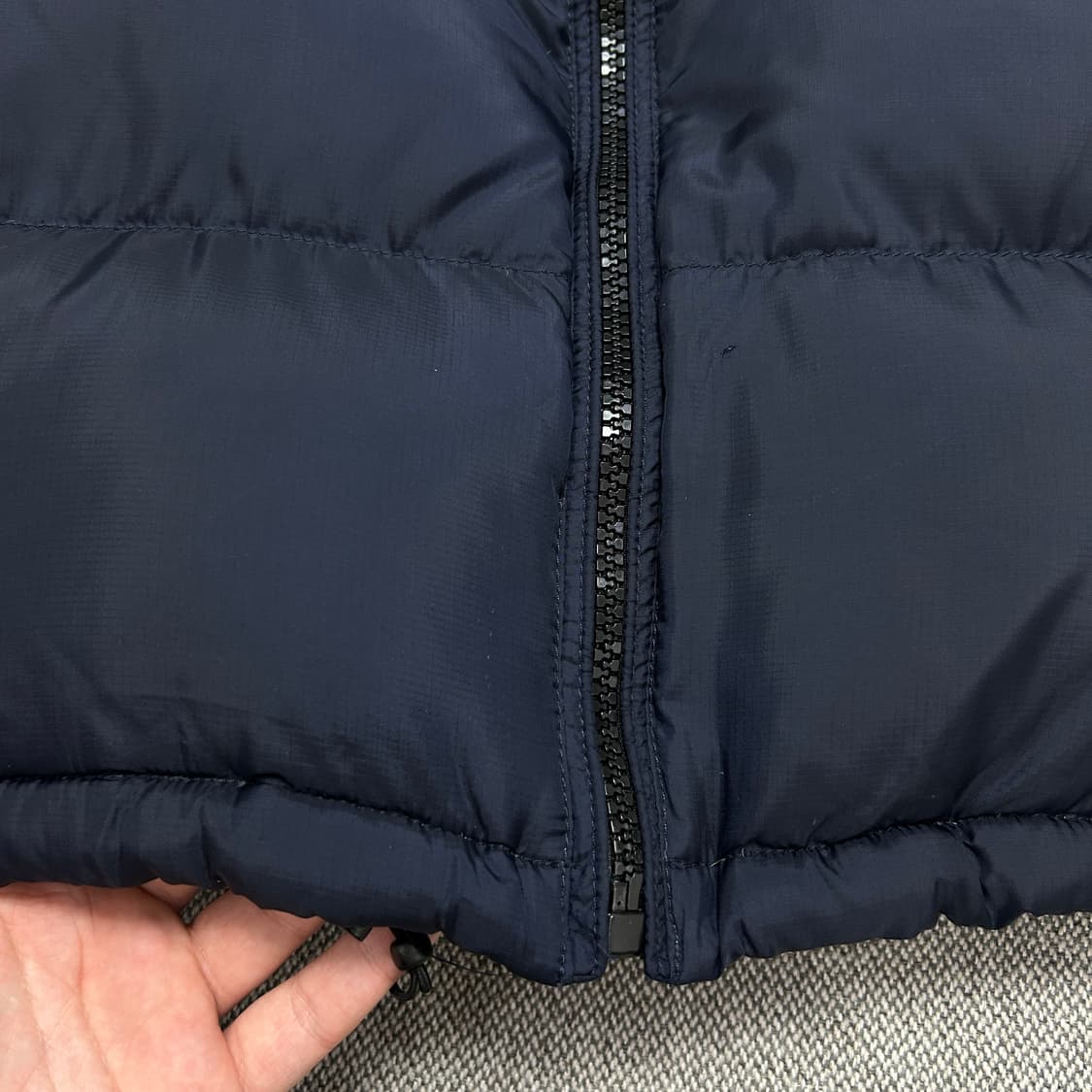 폴로 네이비 오렌지포니 덕다운 패딩(M) 상품이미지5