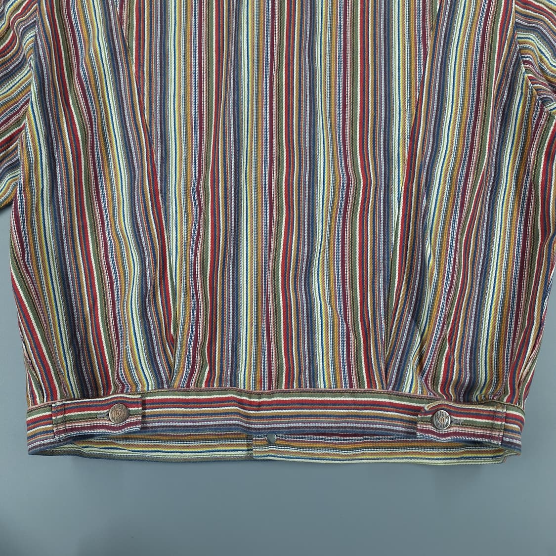 HRMARKEY 할리우드렌치마켓 멀티컬러 스트라이프 트러커자켓 캐주얼자켓 상품이미지8