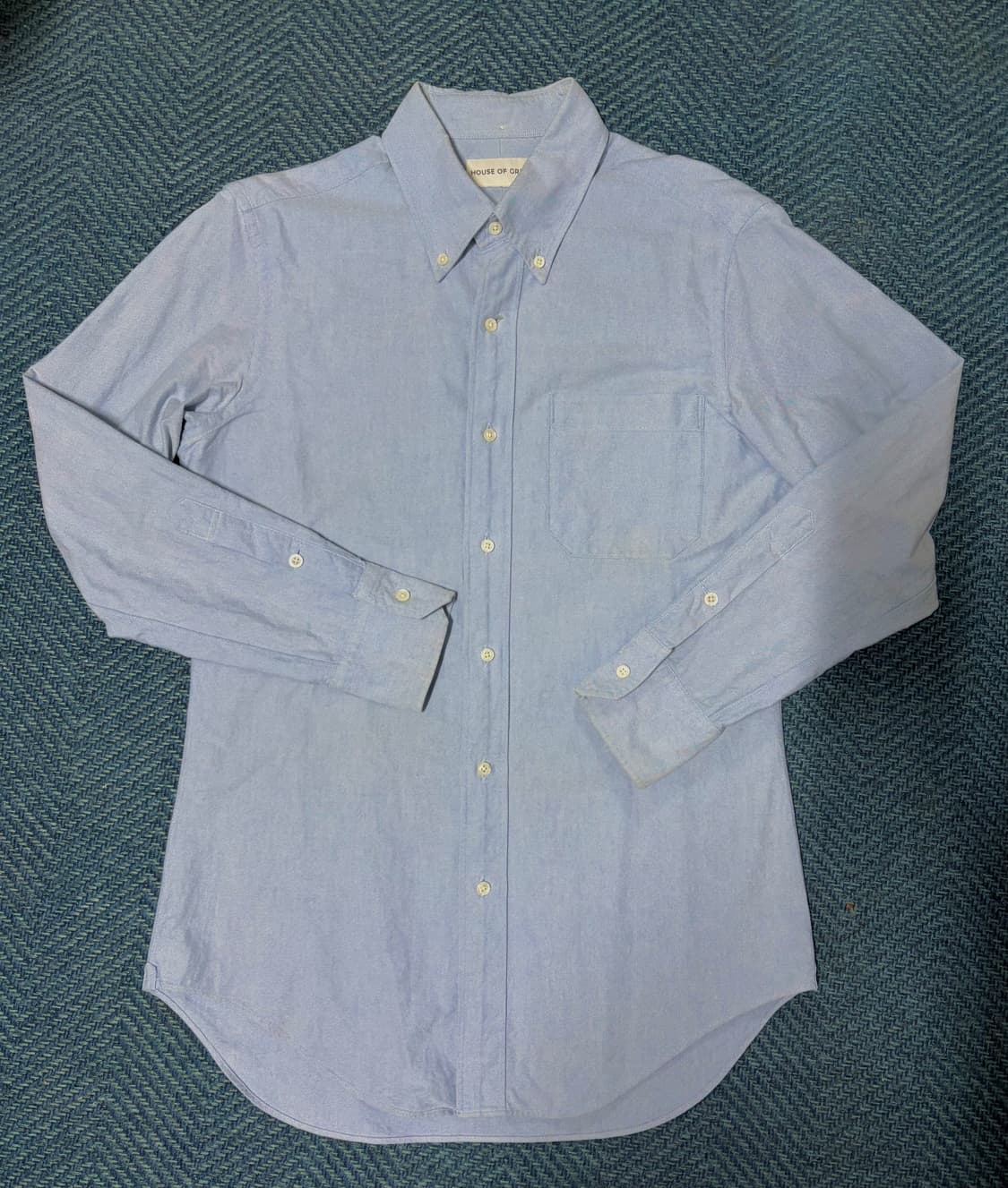 하우스오브그레이 블루 옥스퍼드셔츠 M 상품이미지1