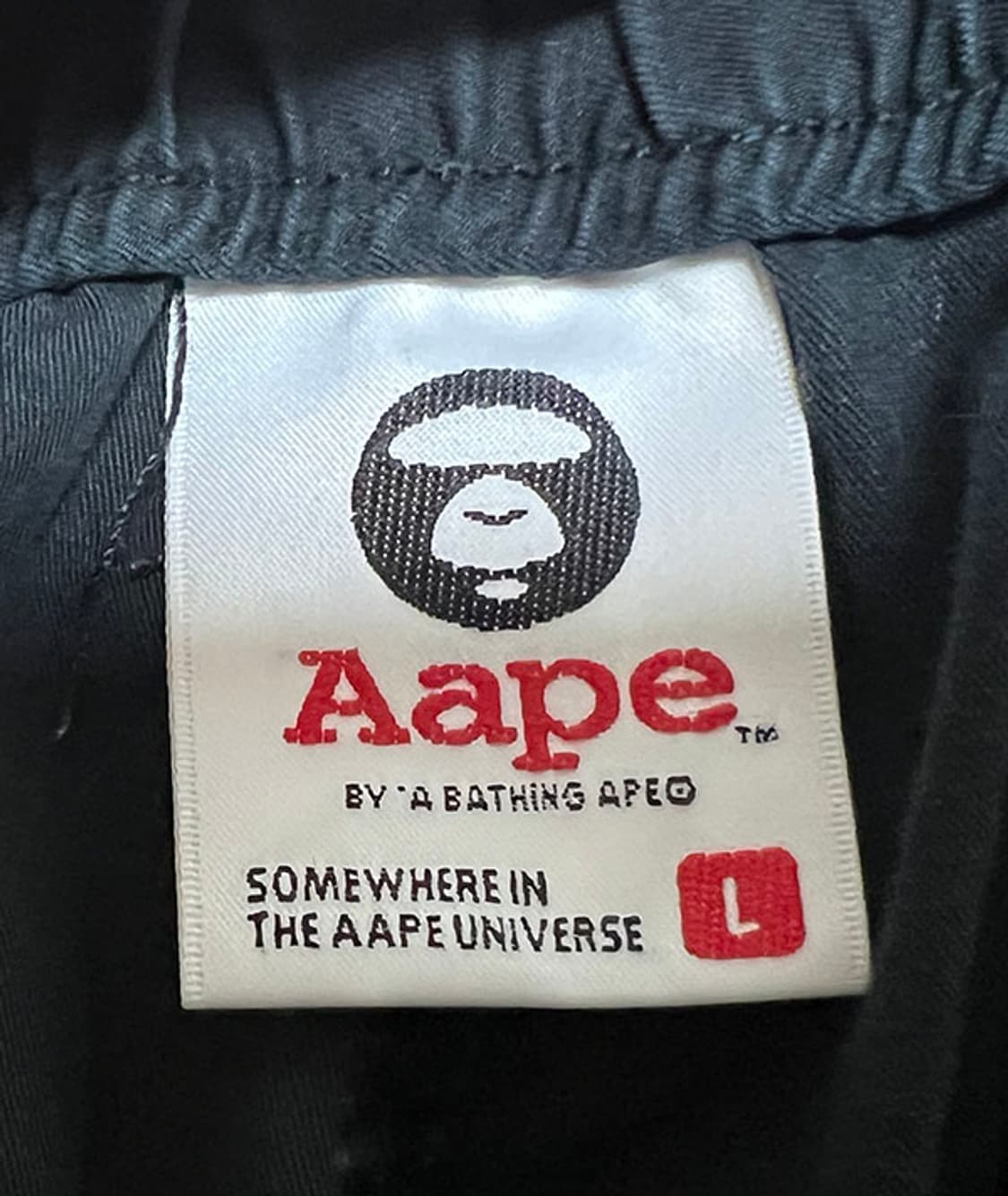 AAPE 에이프 유니버스 카모배색 블랙 남자 조거팬츠 여름 L 33 상품이미지6