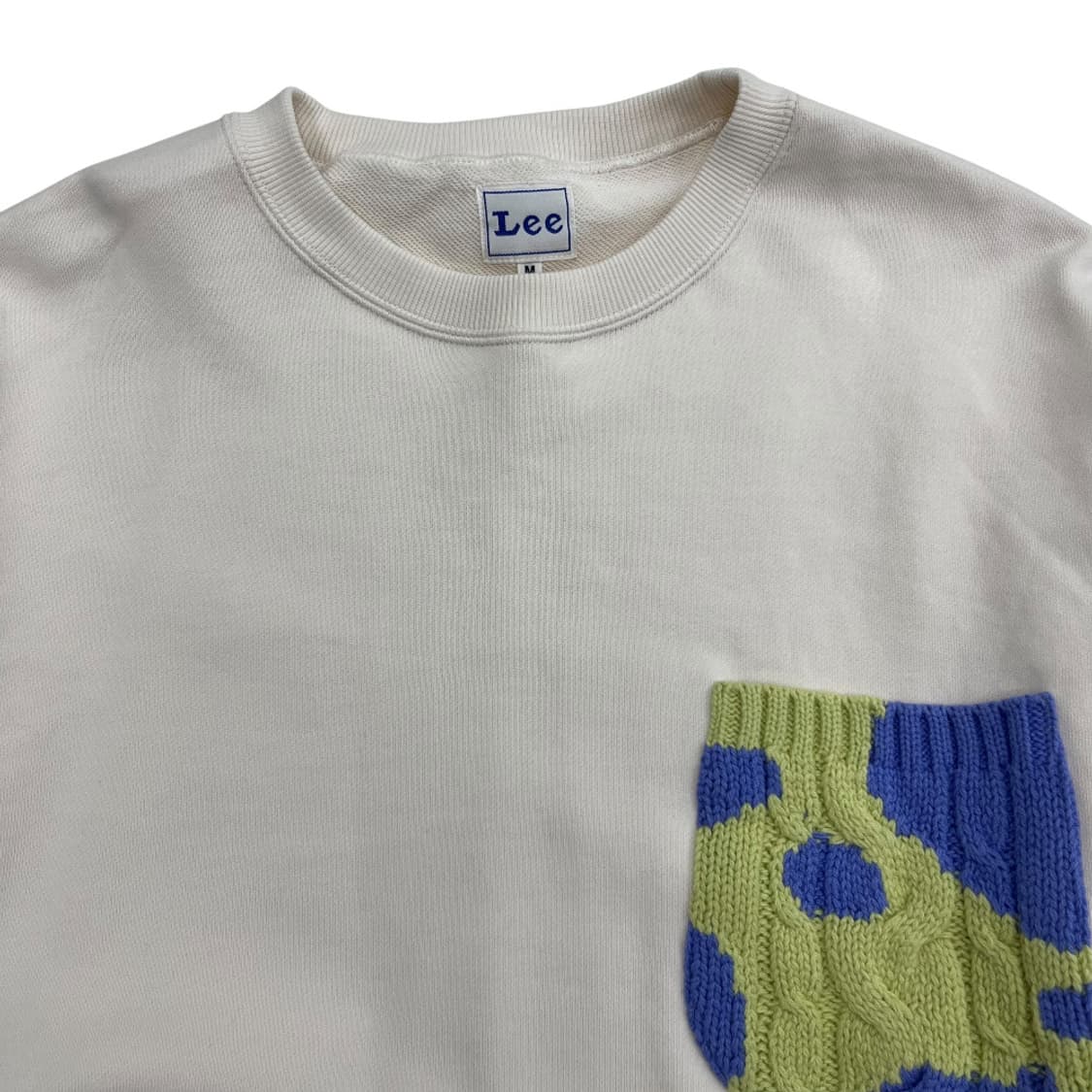 japan lee 니트포켓 아이보리 맨투맨 M 상품이미지4