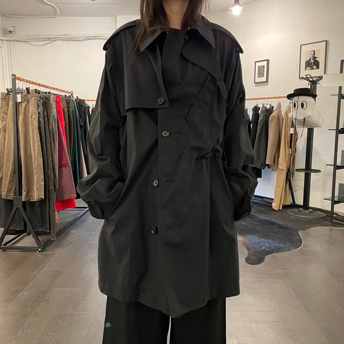 요지야마모토 3D 트렌치코트 상품이미지4