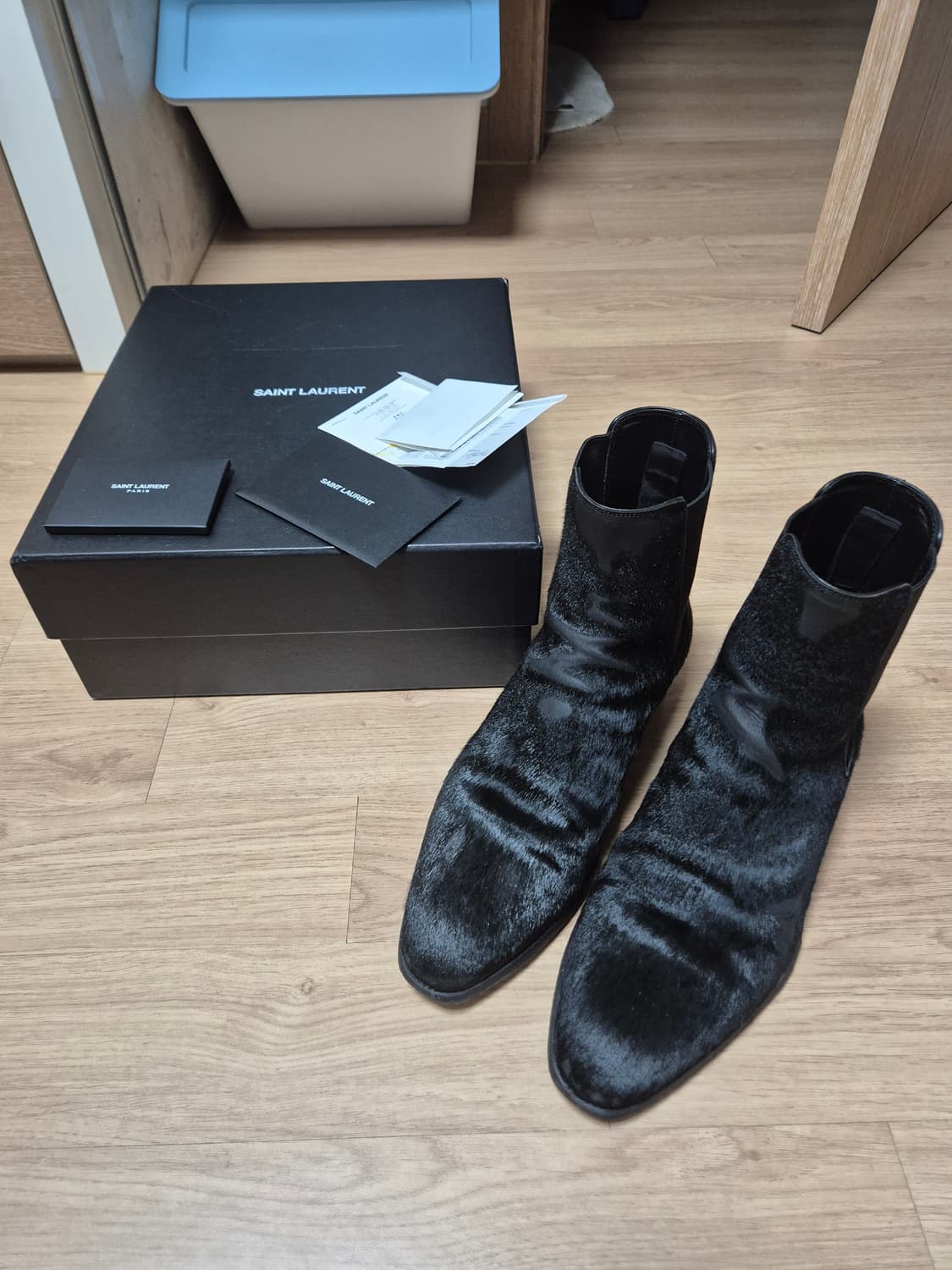 (42)생로랑 와이어트 40 송치 첼시 부츠 상품이미지1