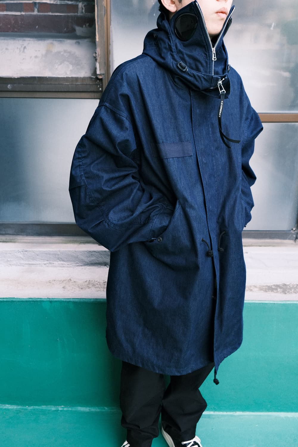 준야와타나베 맨 x CP 컴퍼니 데님 라미네이트 피쉬테일 자켓 상품이미지3