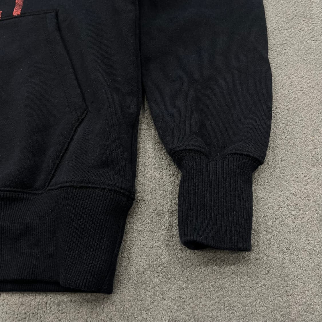 S 언더아머 블랙 프린팅 후드티 상품이미지3