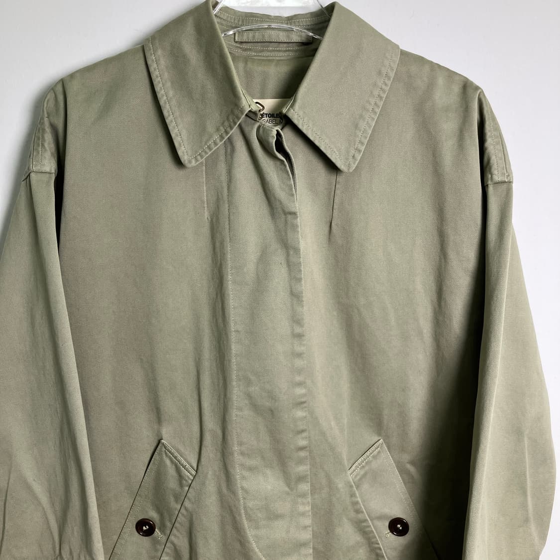 이자벨마랑 에뚜왈 카키 트렌치 코트 상품이미지5