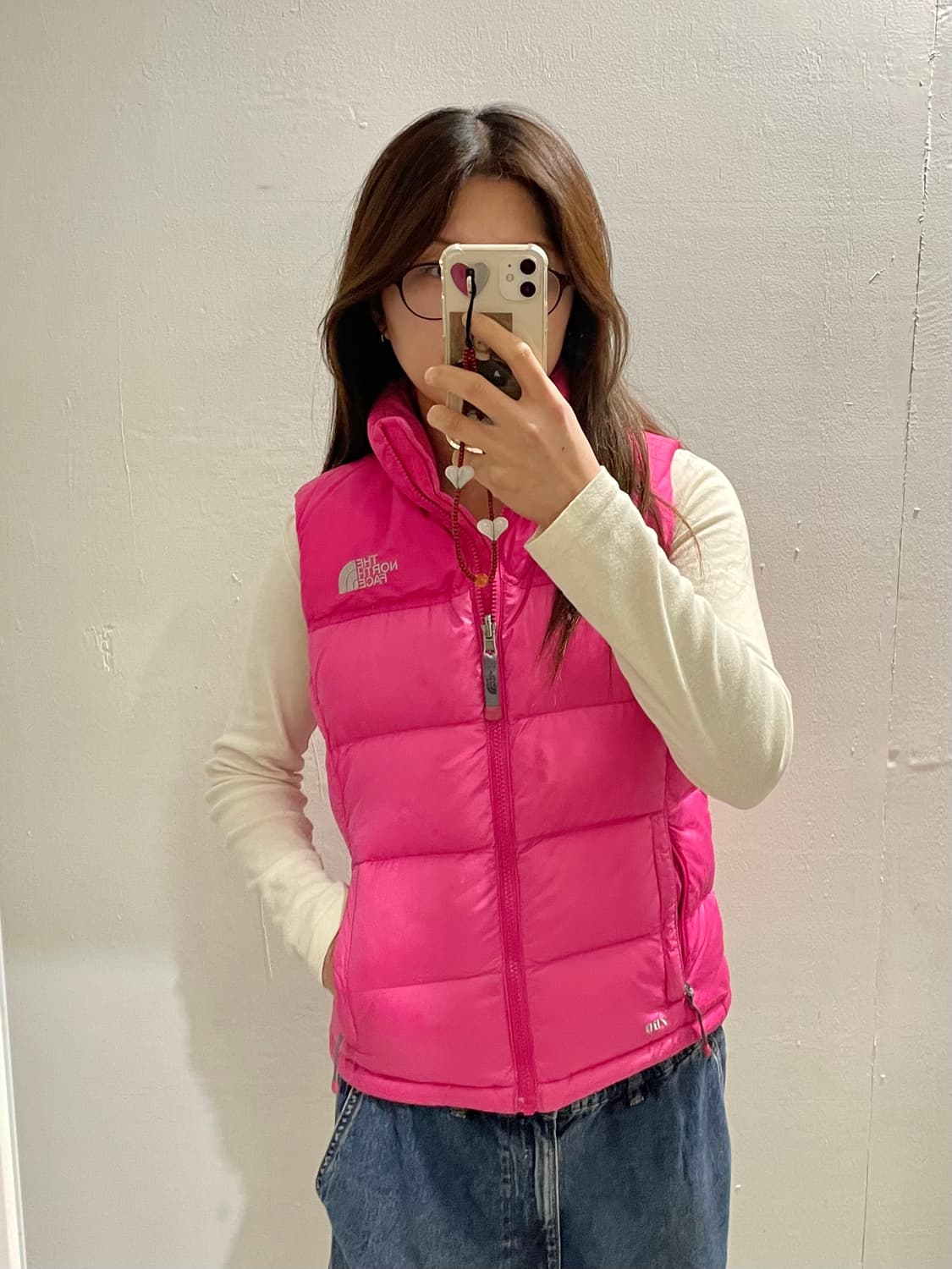 THE NORTH FACE y2k pink padding vest 상품이미지3