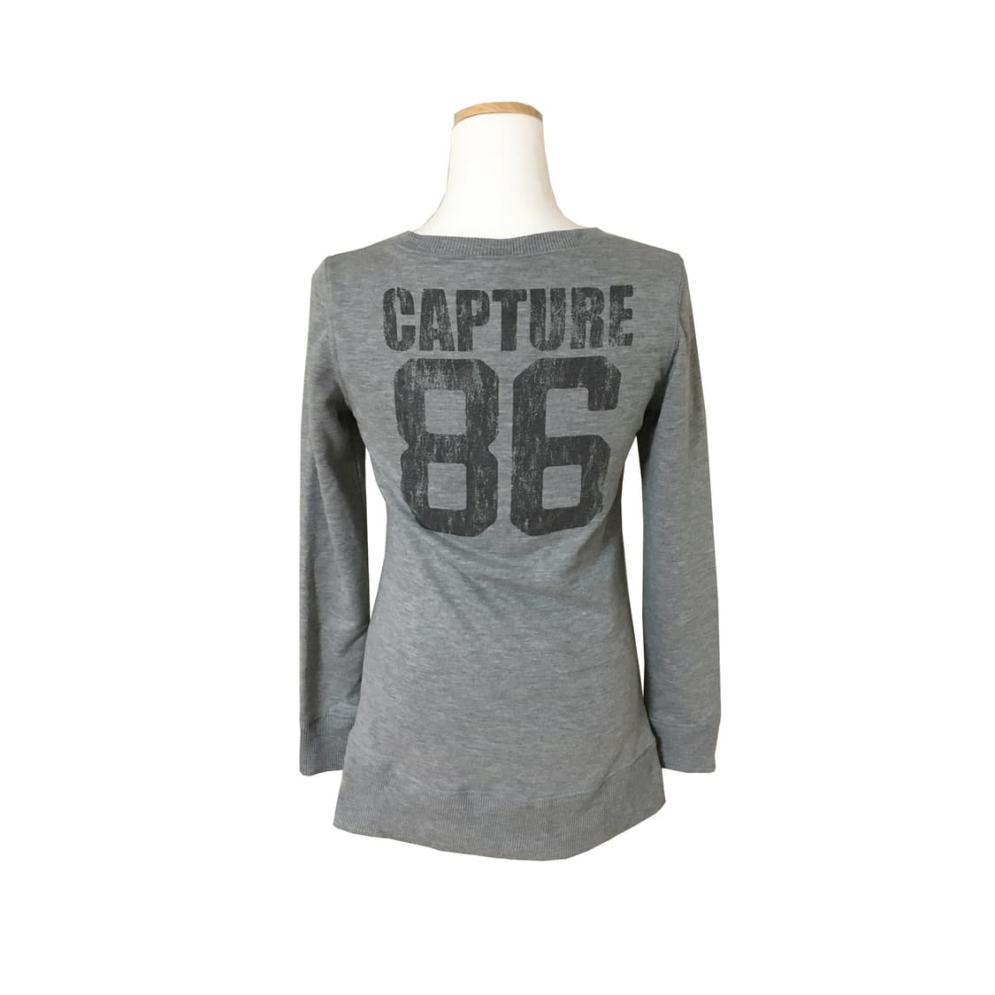 그레이 레터링 롱슬리브 상품이미지4