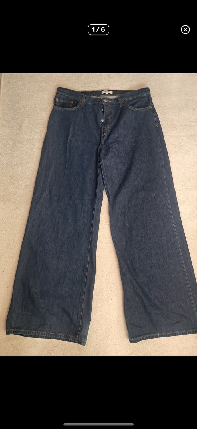 리던 와이드핏 데님팬츠 상품이미지1