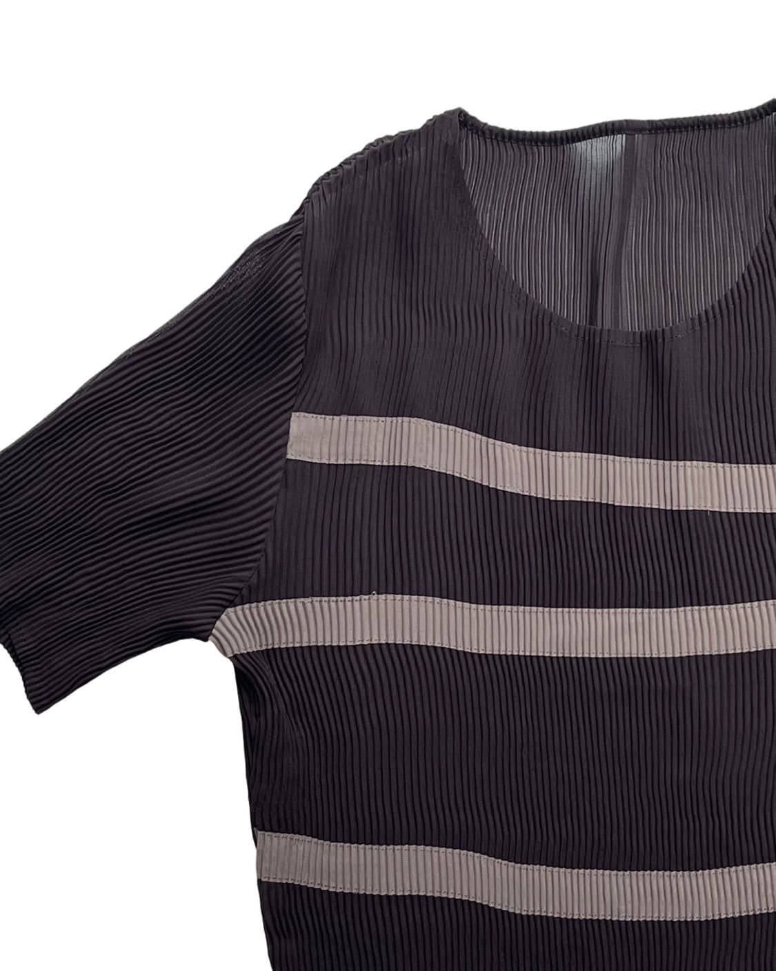 Brown Pleats top 상품이미지2