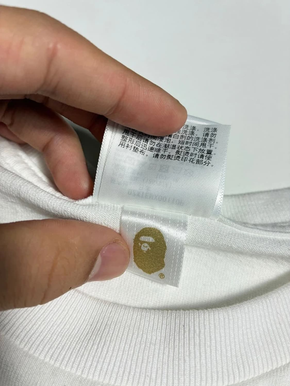 베이프 BAPE 컬리지 코튼 반팔 티셔츠 R1705 상품이미지8