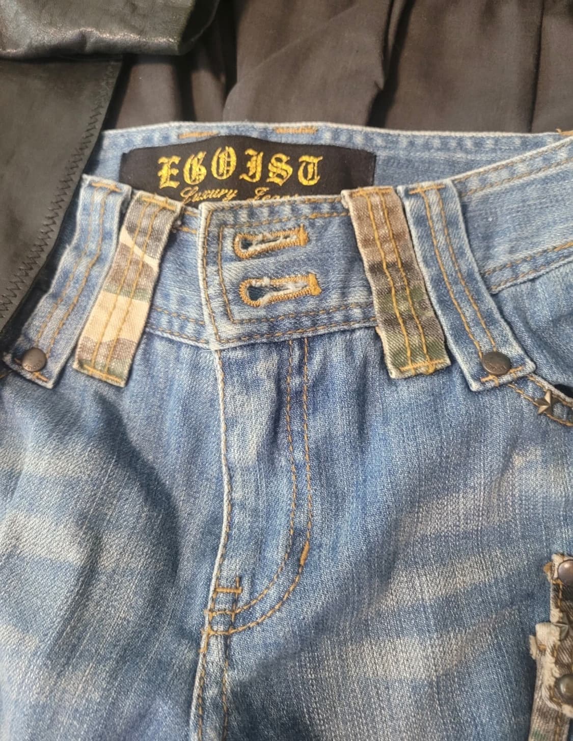 [EGOIST 카고 포켓 데님 팬츠 판매해요] 상품이미지5