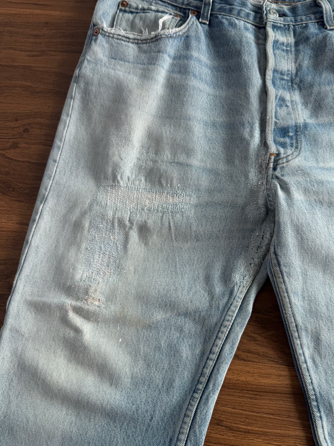 [38]90's 리바이스 Made in USA 페이딩 데님 팬츠 상품이미지2