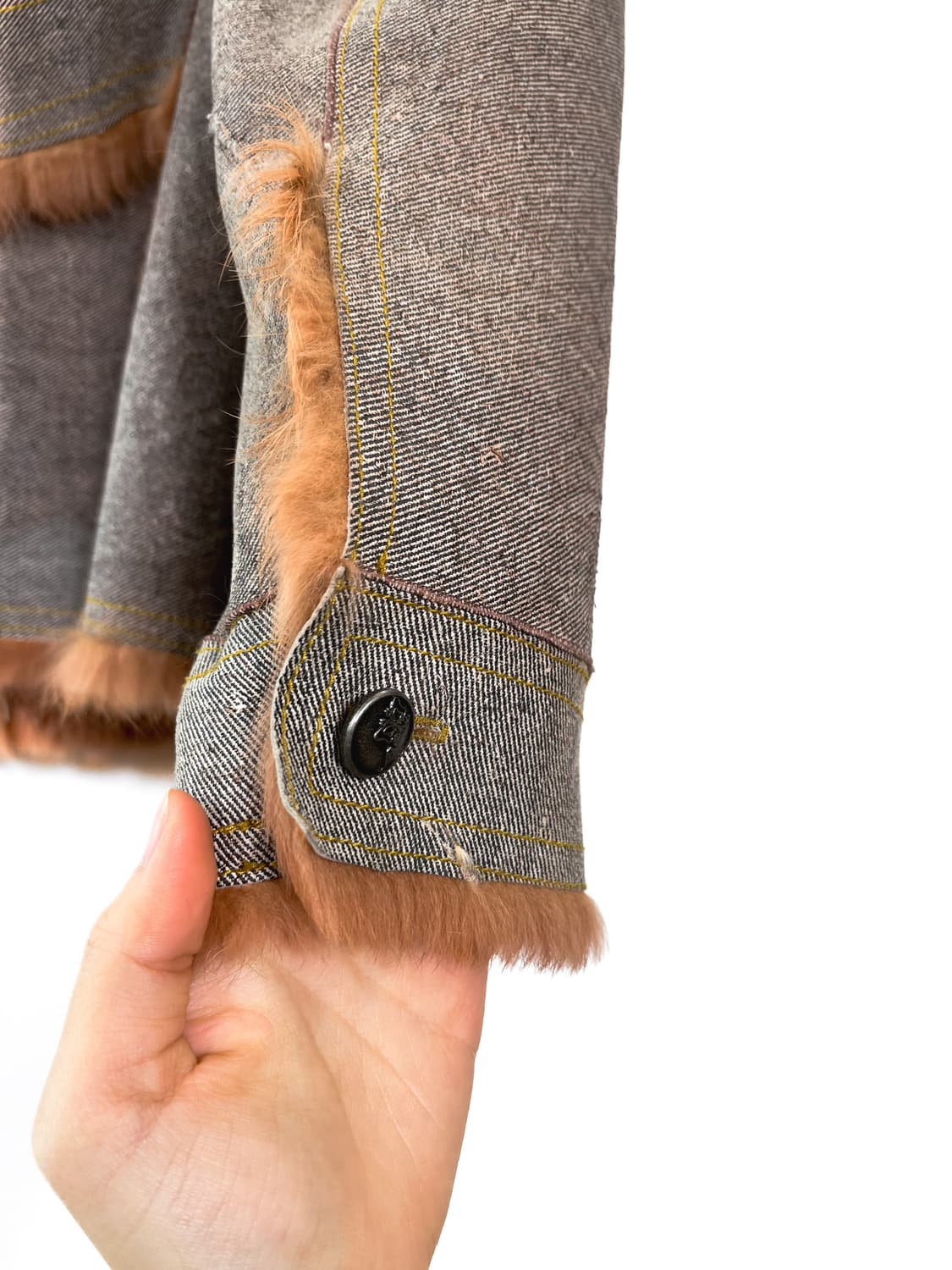 빈티지 토끼털 래빗퍼 자켓 상품이미지8