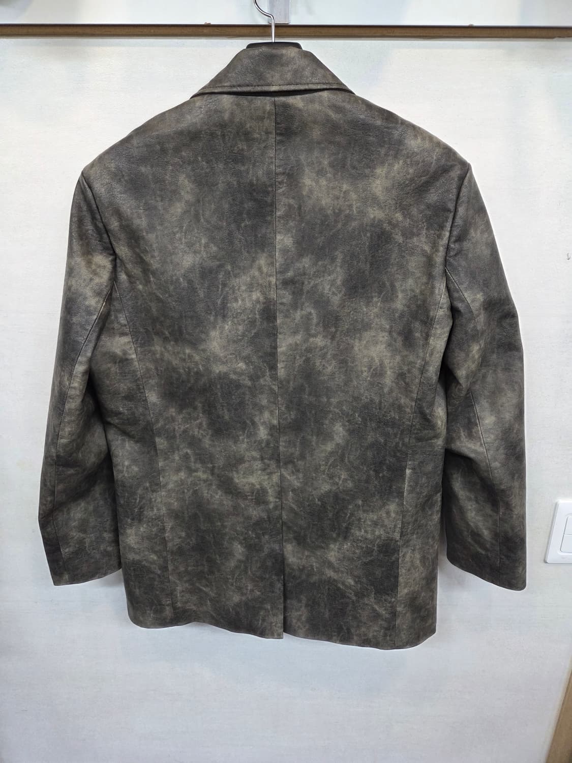 도프제이슨 빈티지워싱 스트럭처드 레더 블레이저 자켓 m 상품이미지2