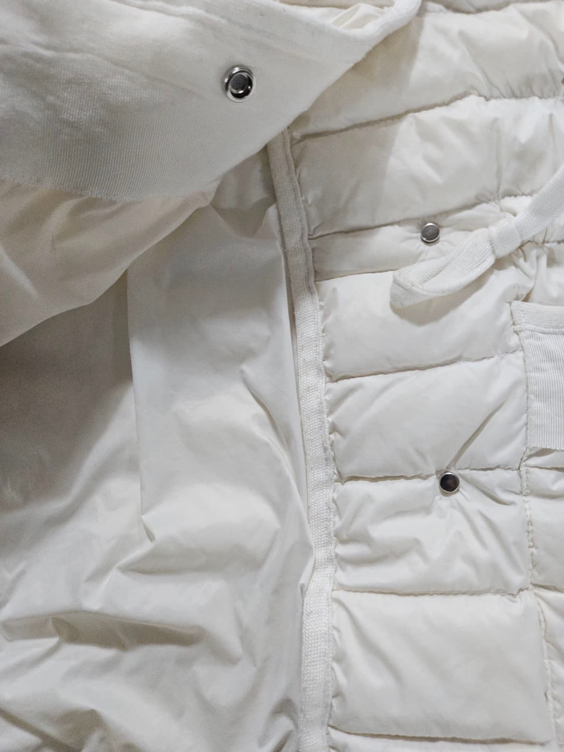 화이트 경량 다운 패딩 자켓  M 상품이미지2