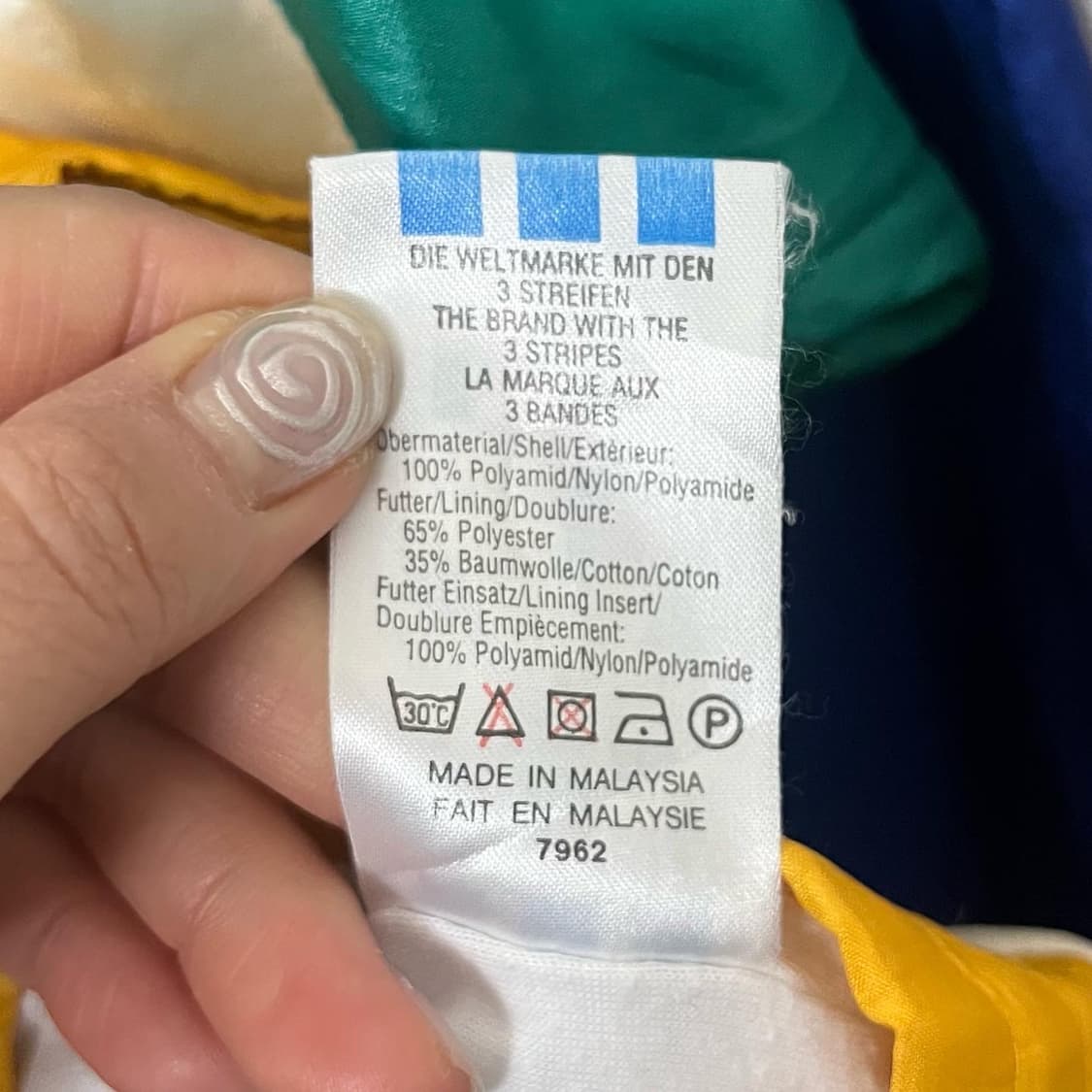 아디다스 멀티컬러 백로고 윈드브레이커 상품이미지9