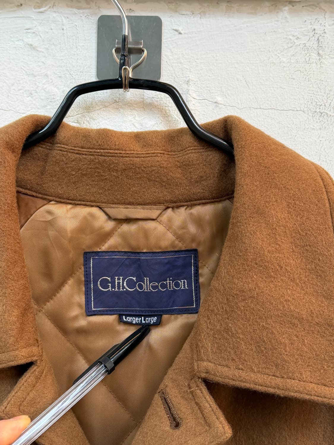 G.H.Collection 브라운 울 싱글 코트 LL 상품이미지2