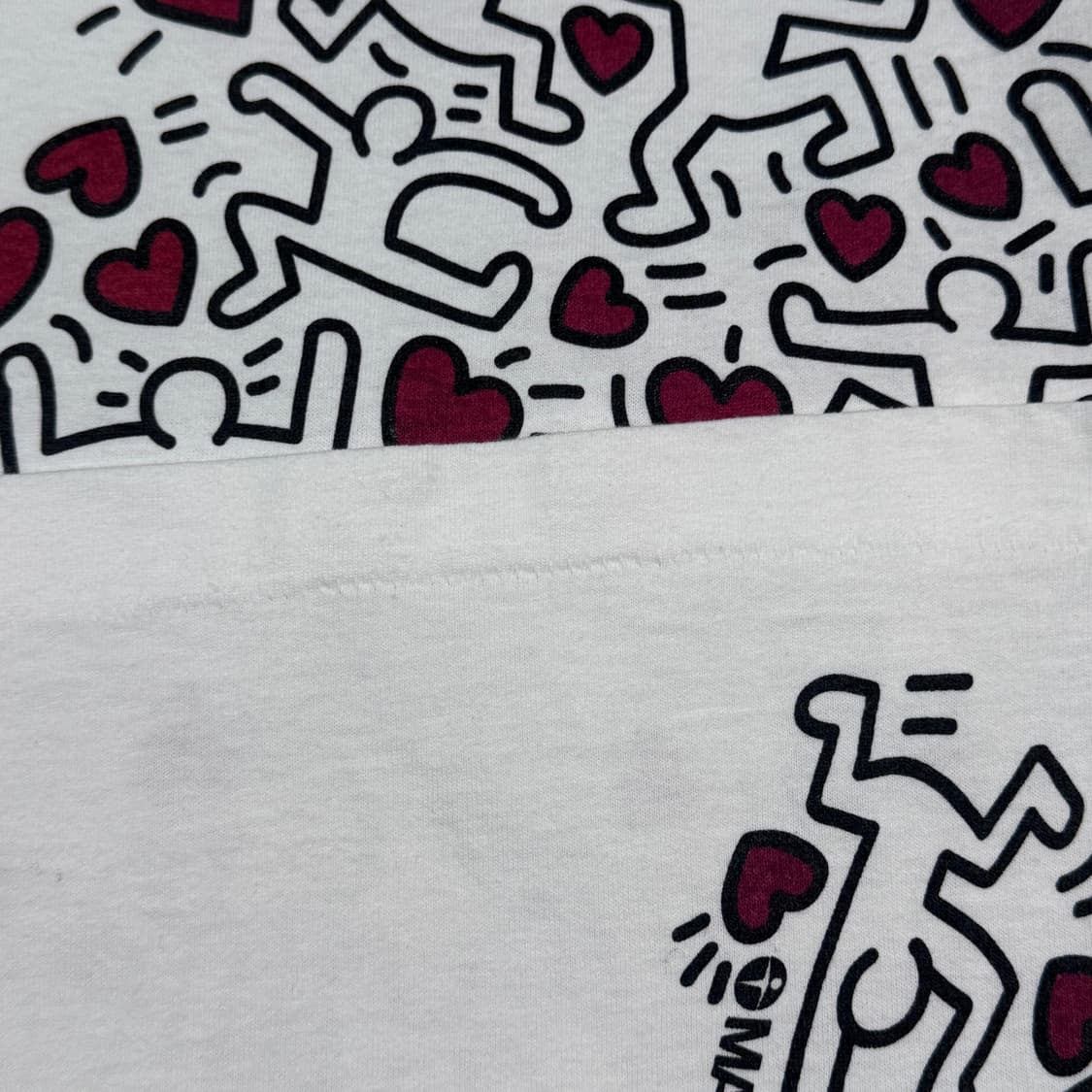 빈티지 90s 키스해링 ‘MANPOWER' 아트 티 롱슬리브 상품이미지6