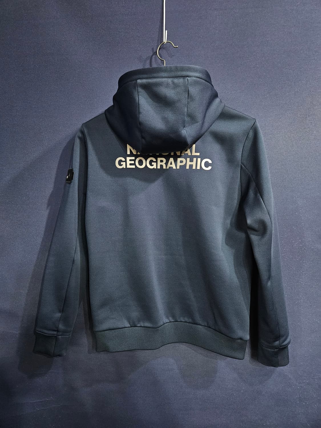 내셔널지오그래픽 네이비 남성 95 기모 후드집업  상품이미지2