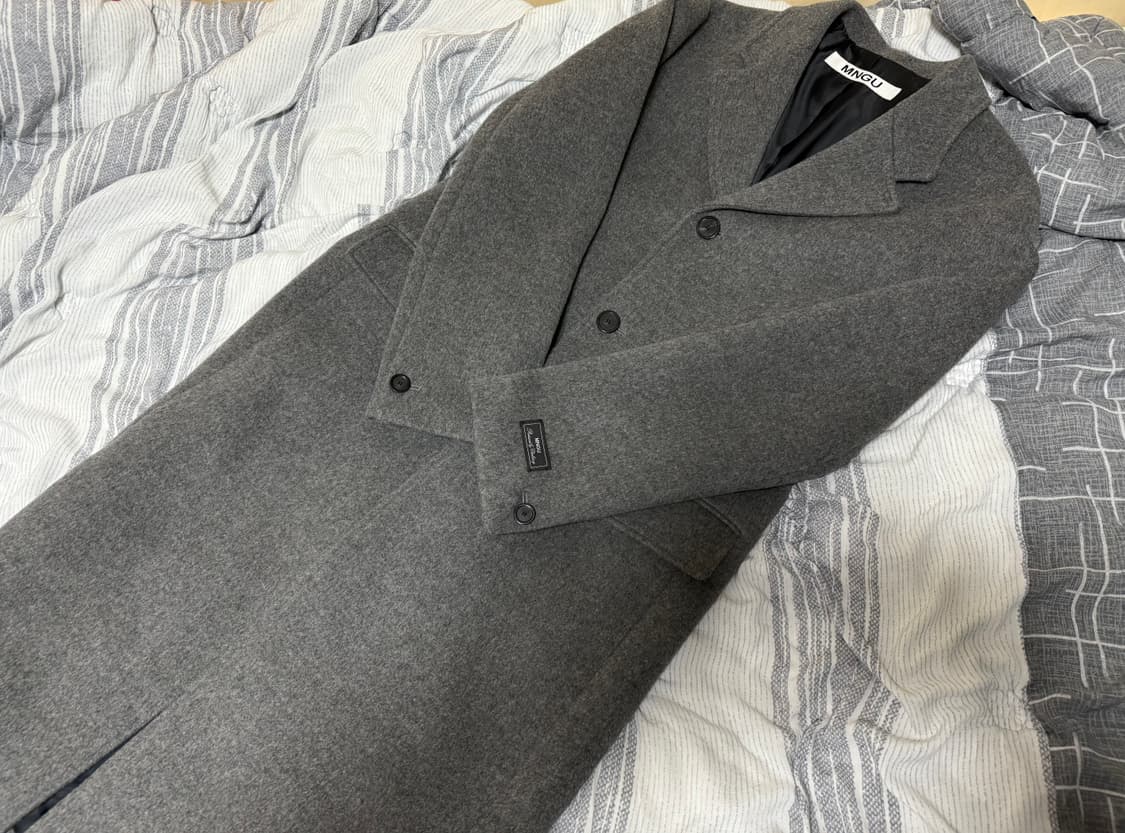 (M) MNGU 체스터필드 코트 IN 그레이 상품이미지3