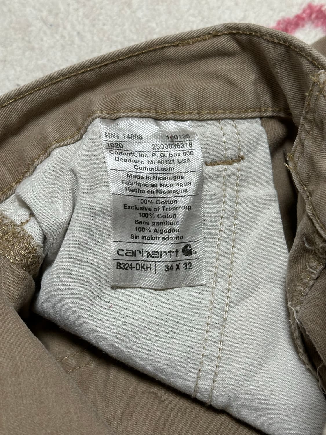 [칼하트] •Carhartt Carpenter Pants B324-DKH 상품이미지4