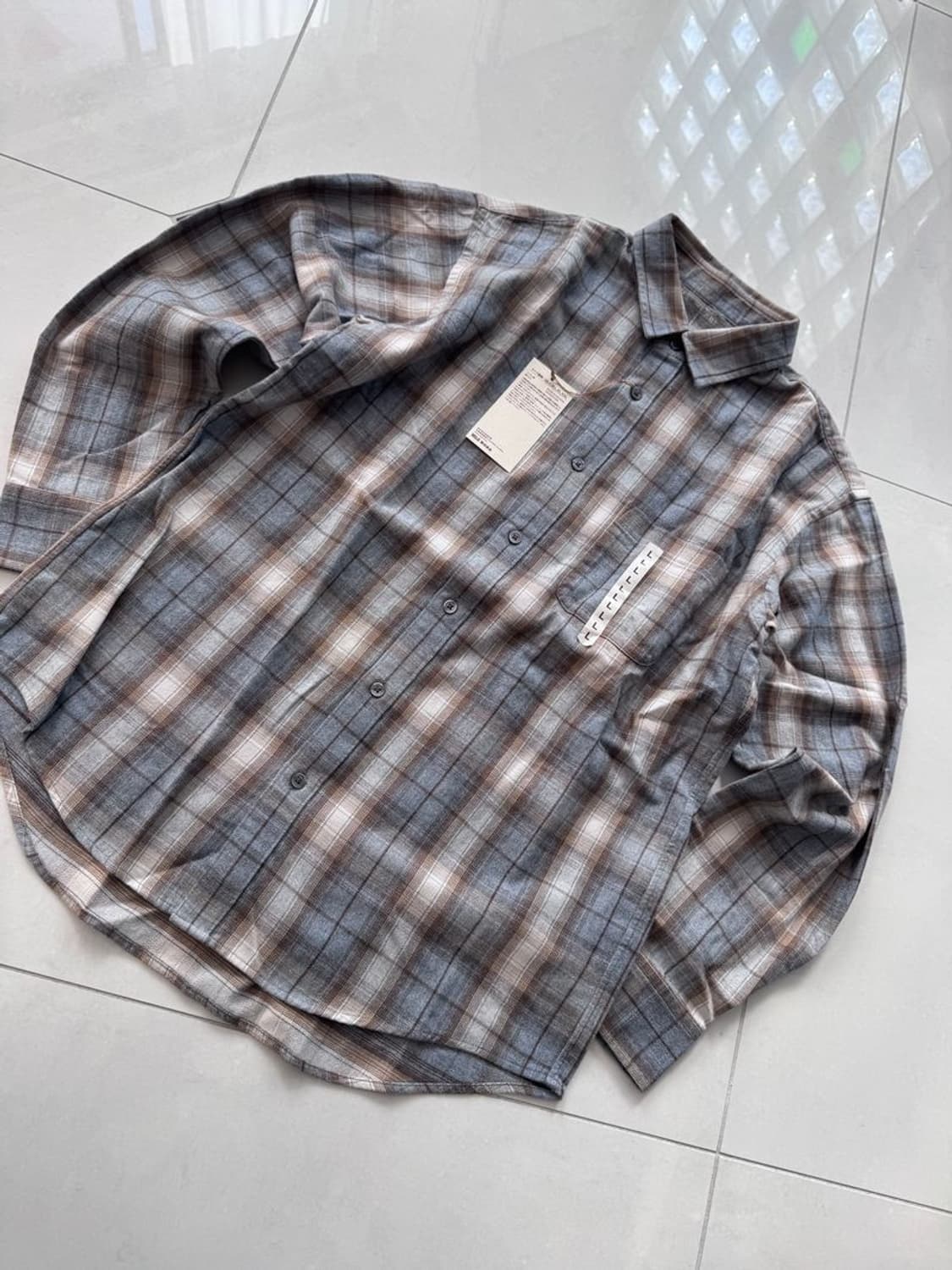 LONG SLEEVE PLAID SHIRT 긴팔 플레드 셔츠 상품이미지2