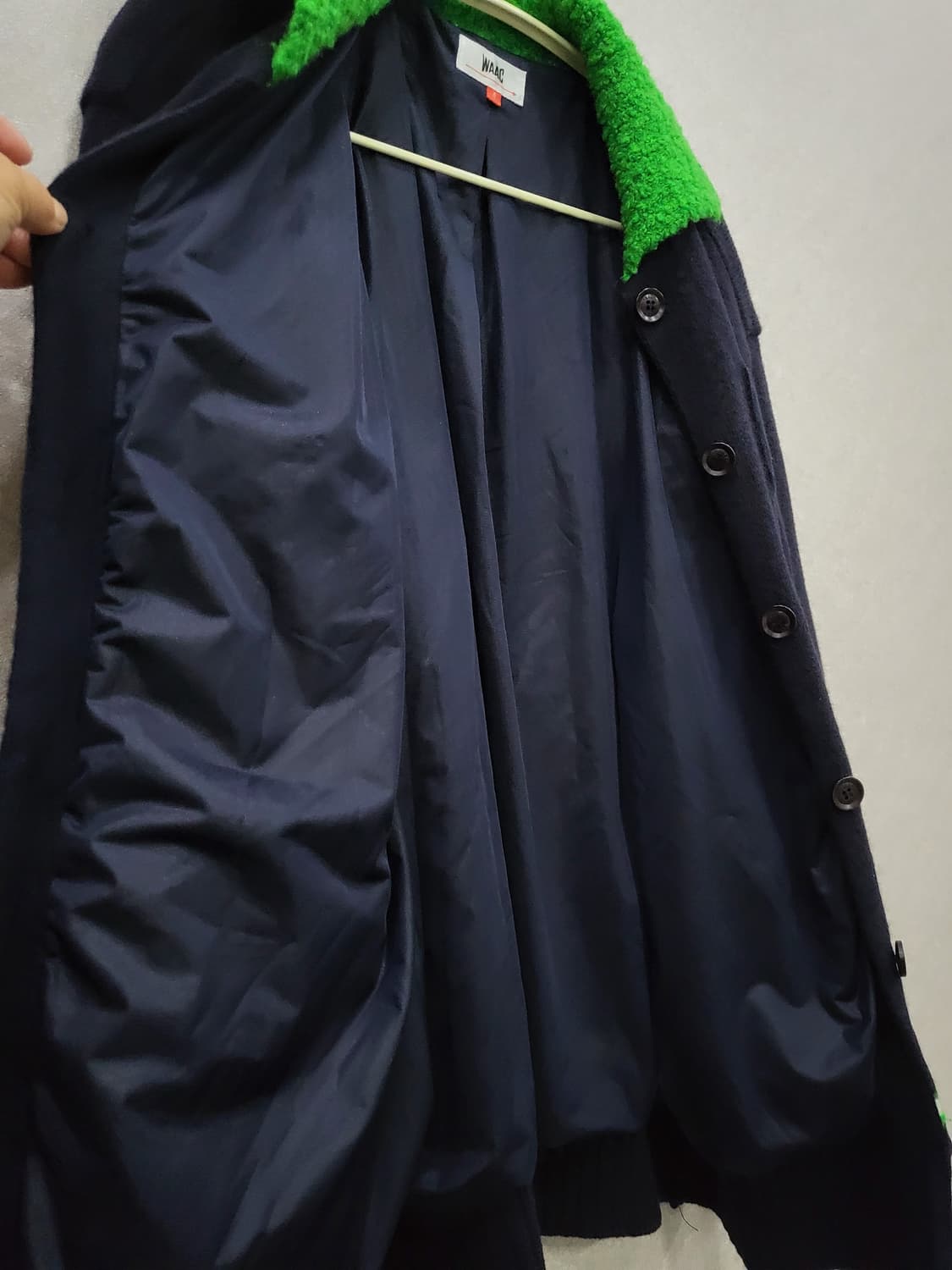 왁 WAAC 배색 니트 방풍 자켓 상품이미지6