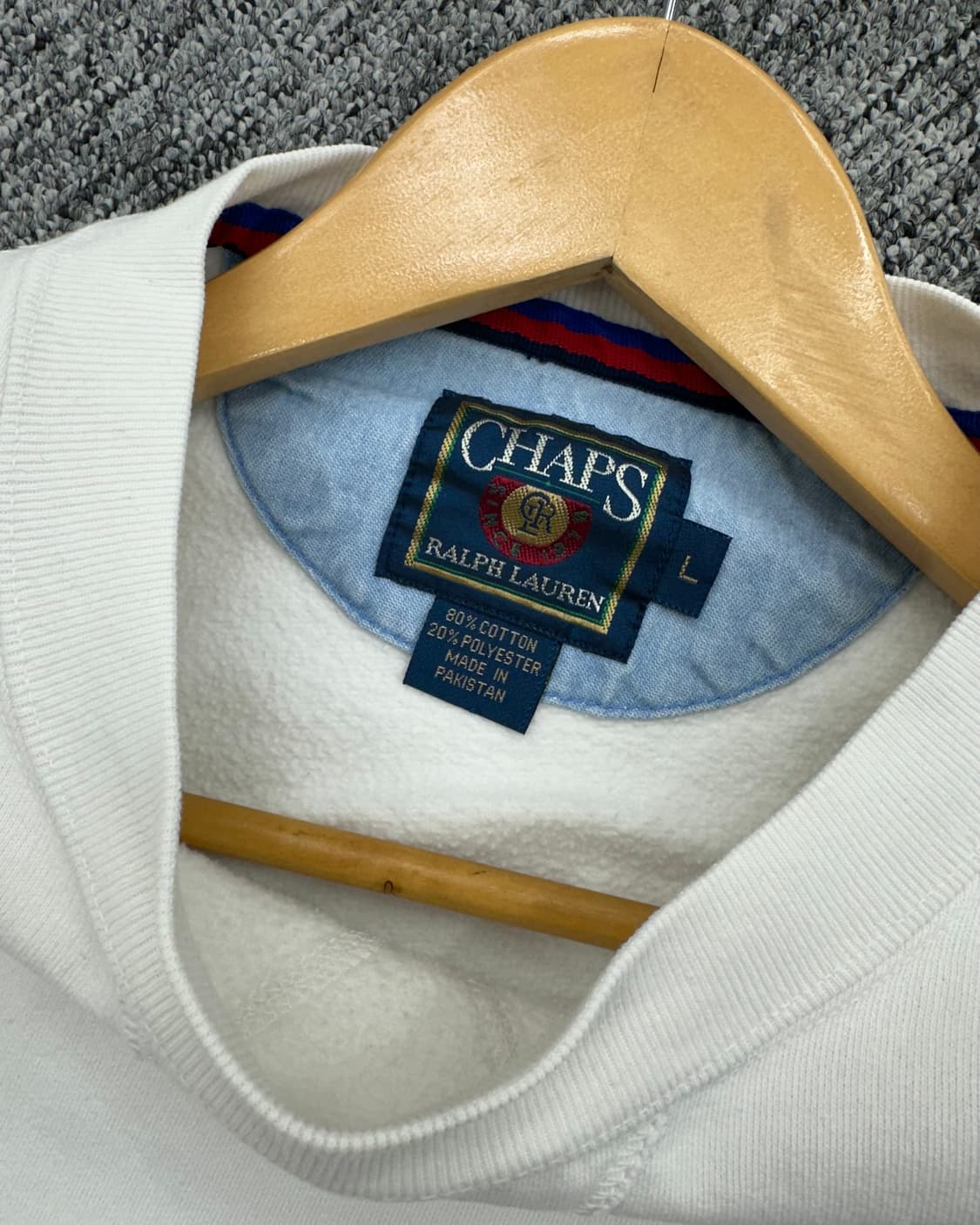 (L)90'S CHAPS 기모 맨투맨-M1142 상품이미지4