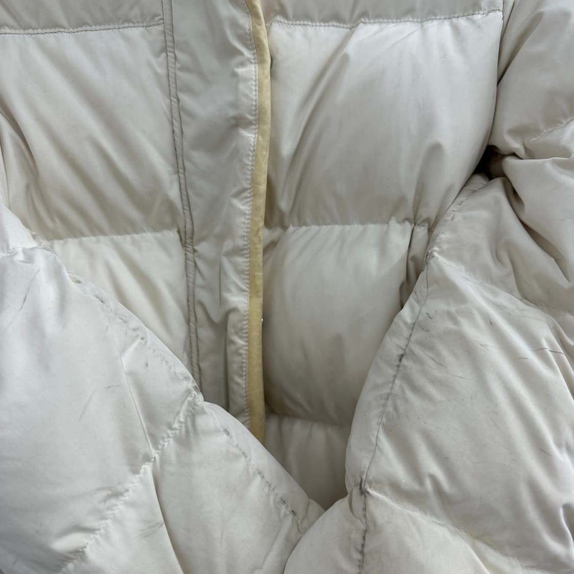 90 마쥬 maje 여자 램스킨 라쿤퍼 덕다운 패딩 상품이미지8