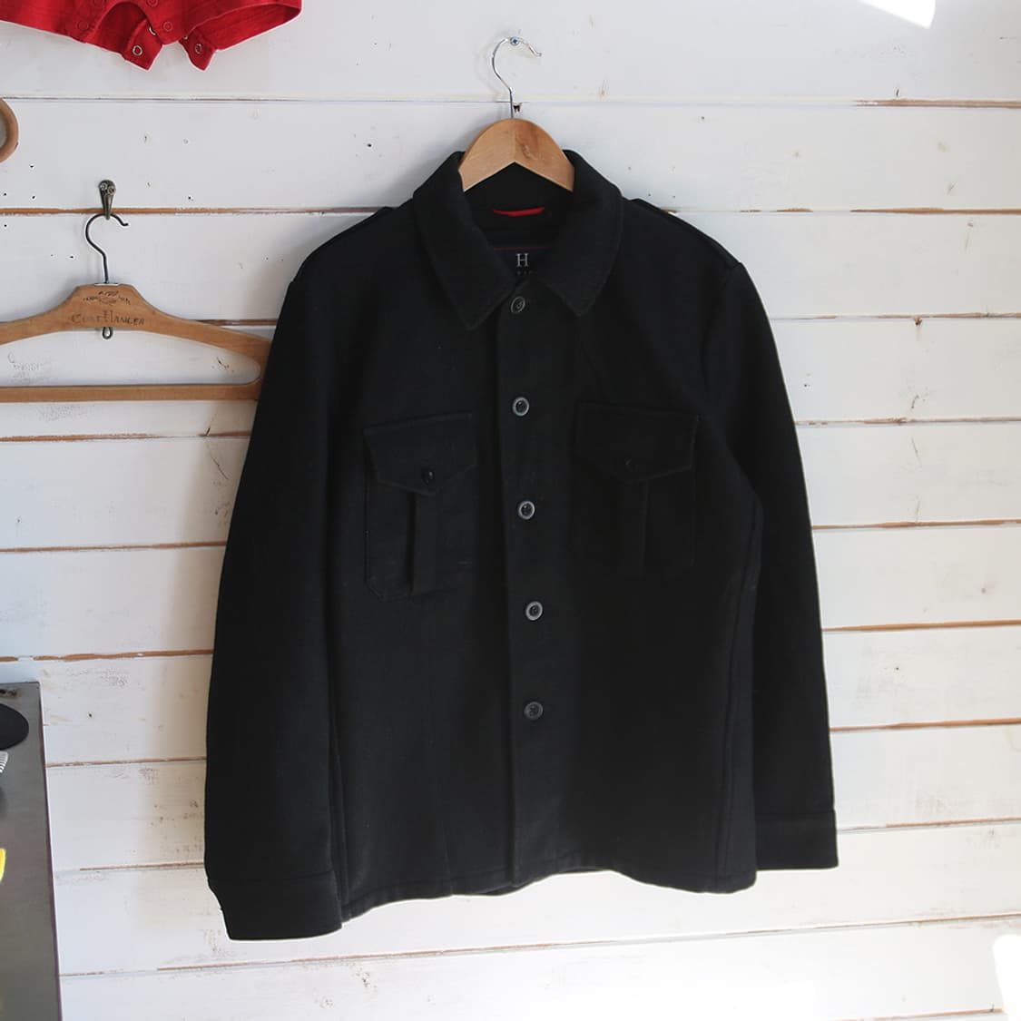 (착용컷) HILFIGER 모직 밀리터리 셔츠 (남성용 103) 상품이미지1