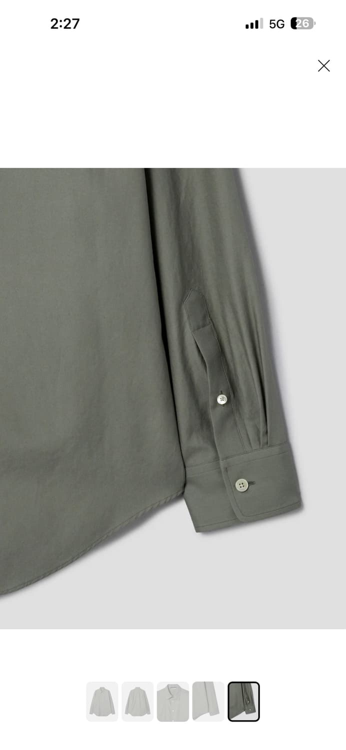 26ss AURALEE Washed Finx Twill Shirt [4] 상품이미지5