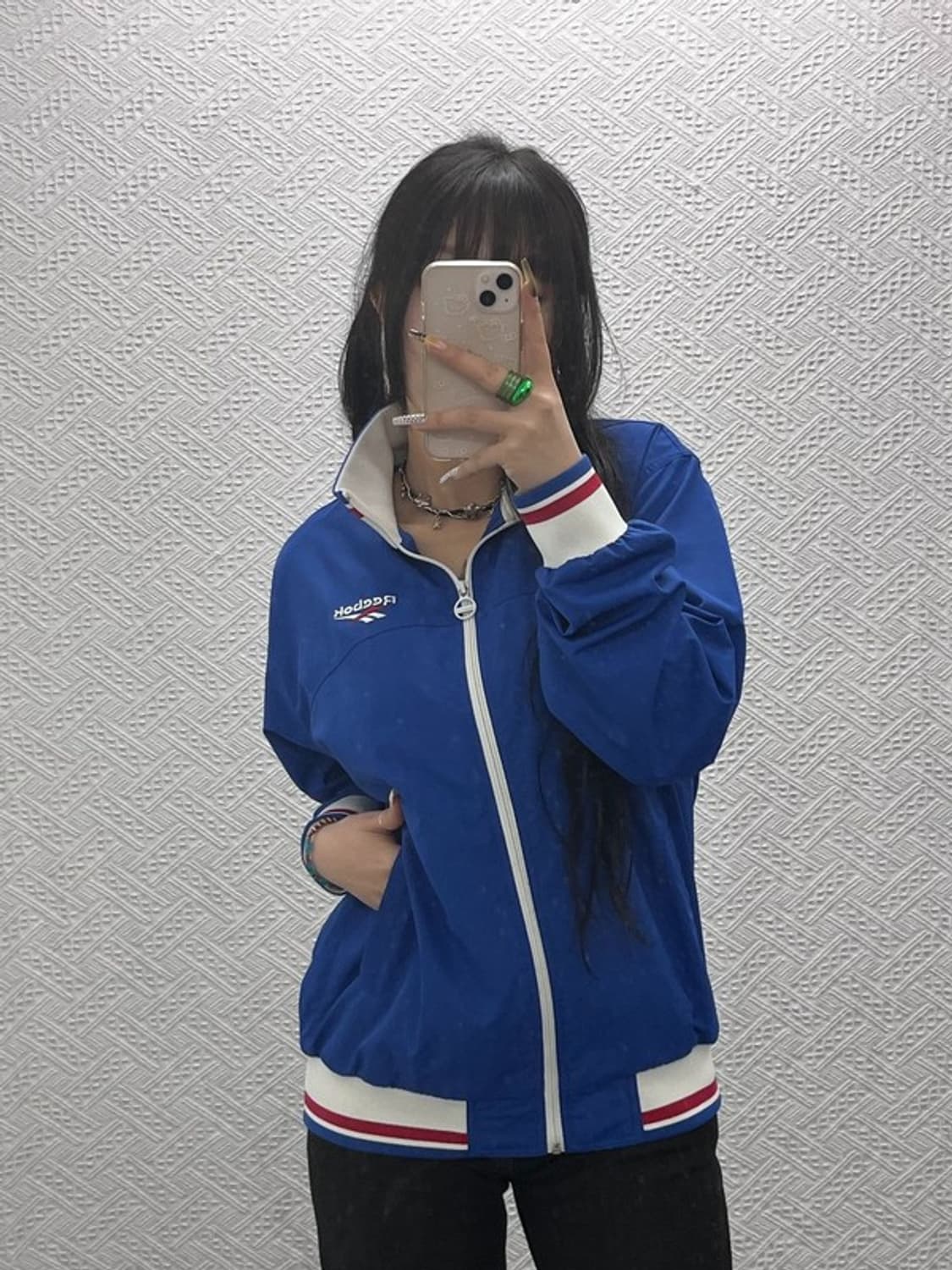 리복 올드스쿨 레트로 빈티지 바람막이 자켓 100 C08061 상품이미지2